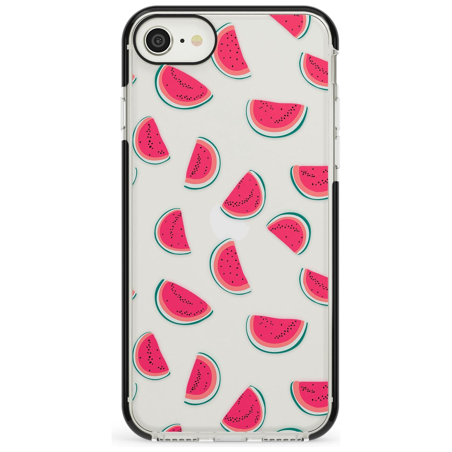 Watermelon Slices - Clear iPhone Case Black Impact Phone Case - Case Warehouse
