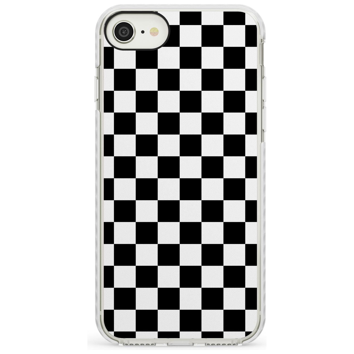 Black Checkered iPhone Case Impact Case Phone Case - Case Warehouse