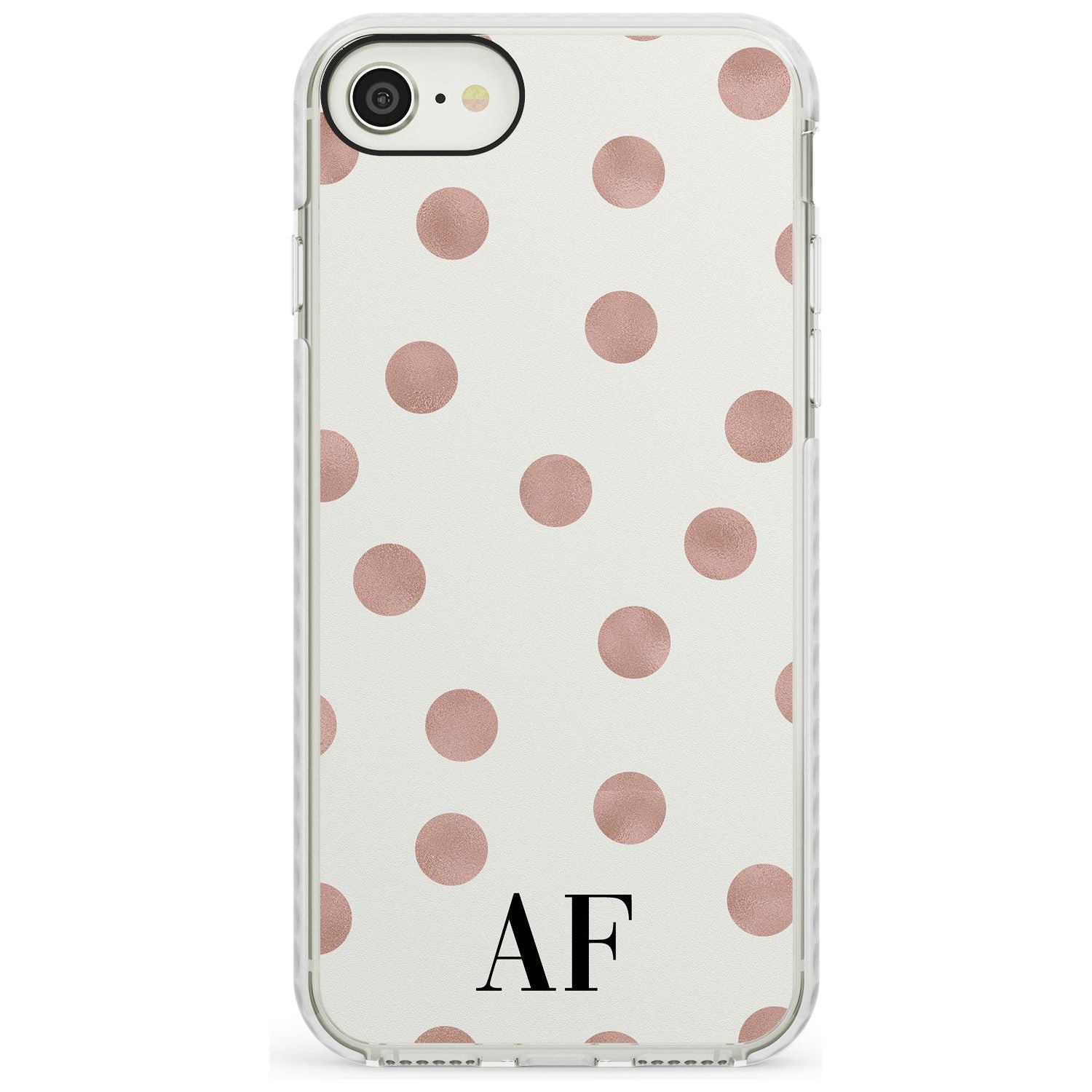 Initials & Dots iPhone Case Impact Case Custom Phone Case - Case Warehouse