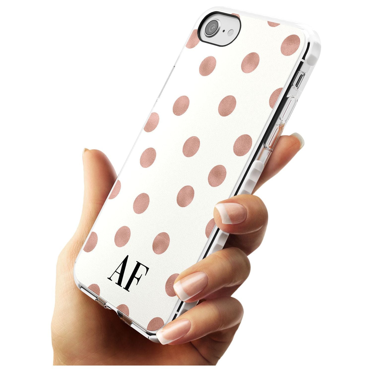 Initials & Dots iPhone Case Custom Phone Case - Case Warehouse