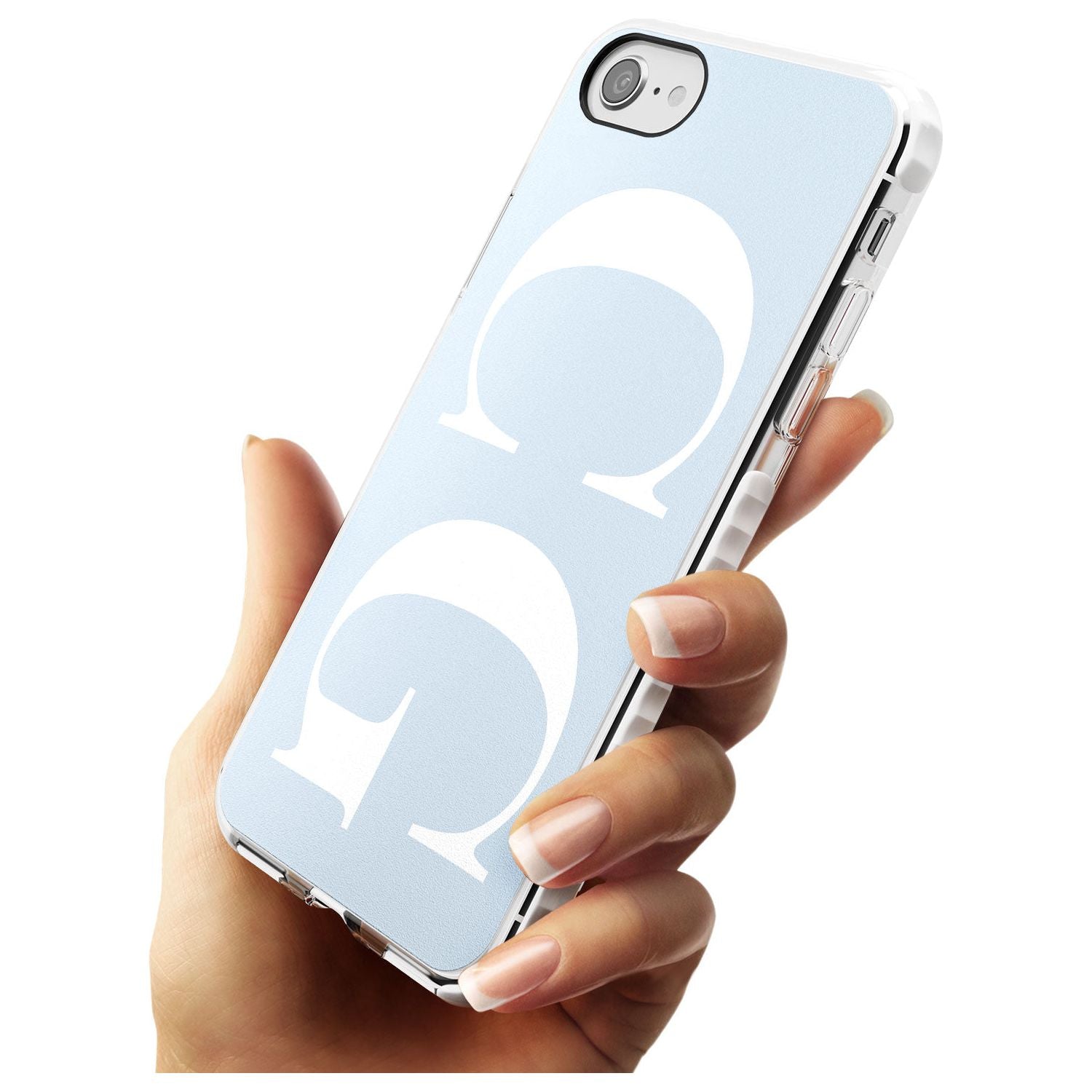 White & Blue Personalised iPhone Case Custom Phone Case - Case Warehouse