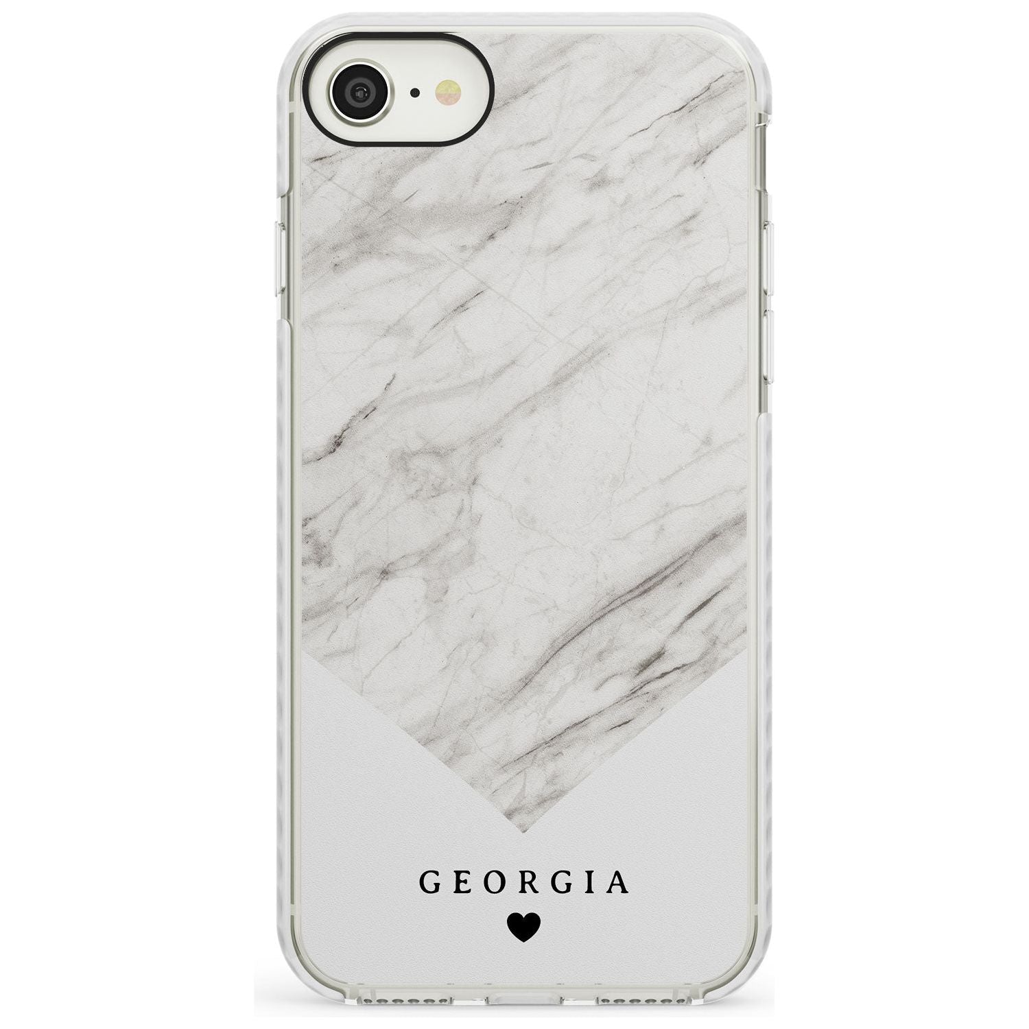 White Marble iPhone Case Impact Case Custom Phone Case - Case Warehouse