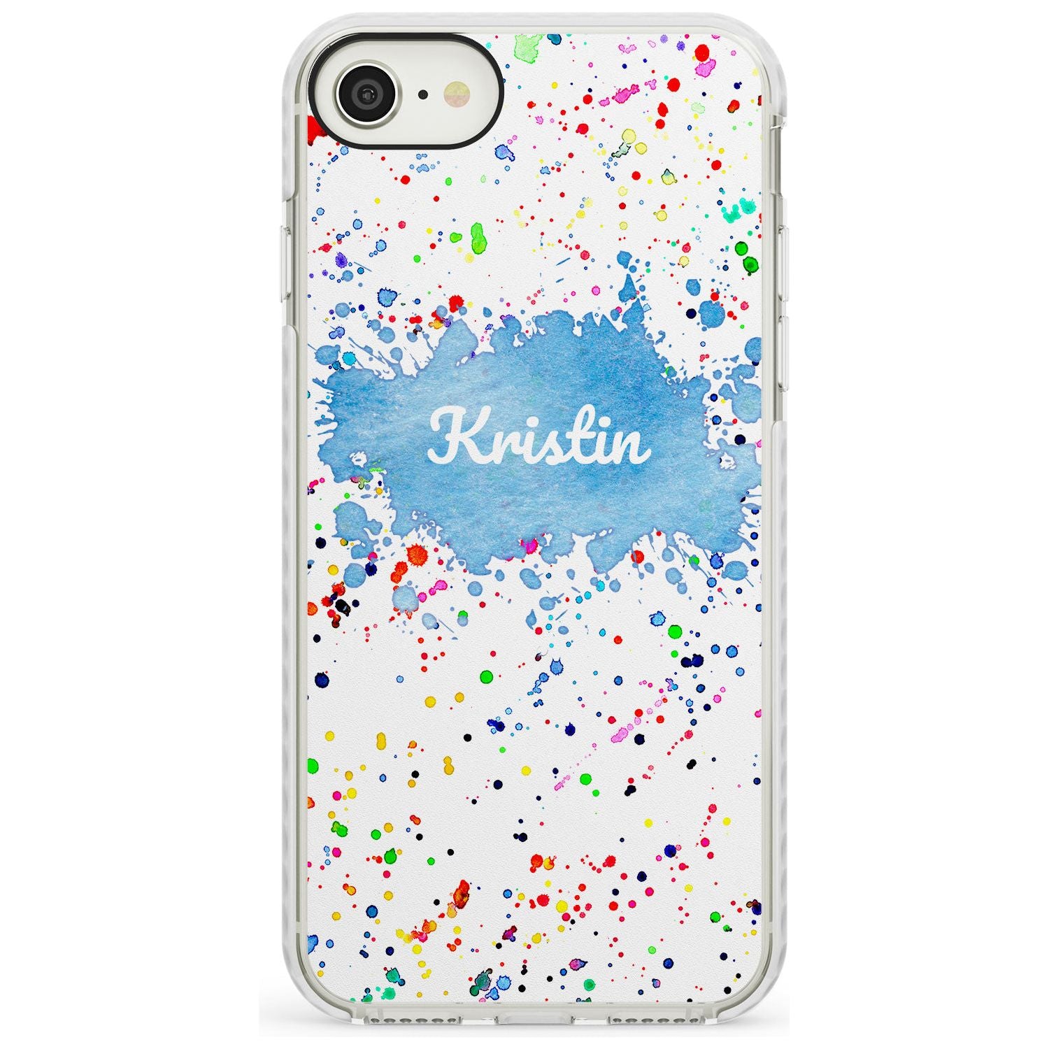 Rainbow Paint Splatter iPhone Case Impact Case Custom Phone Case - Case Warehouse