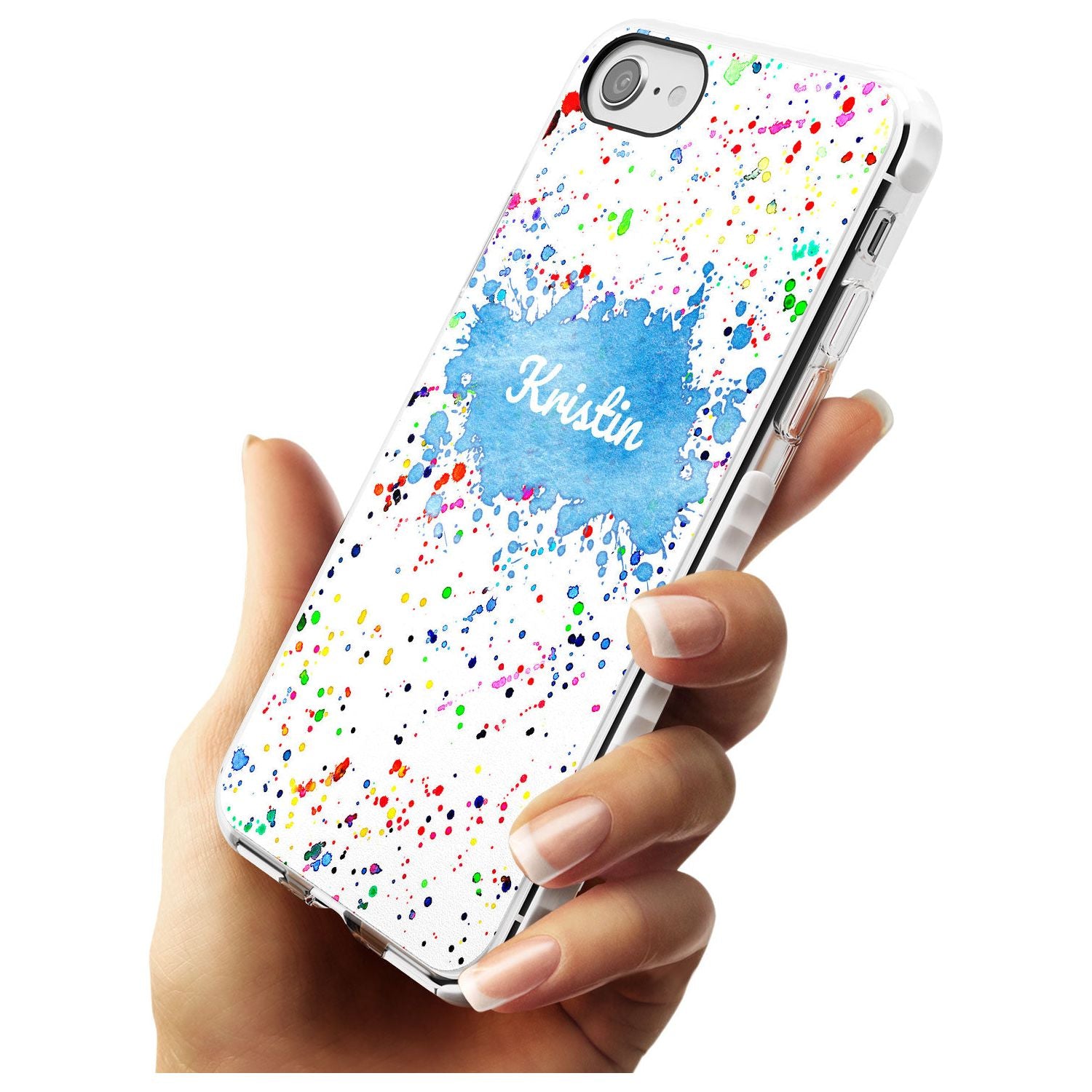 Rainbow Paint Splatter iPhone Case Custom Phone Case - Case Warehouse