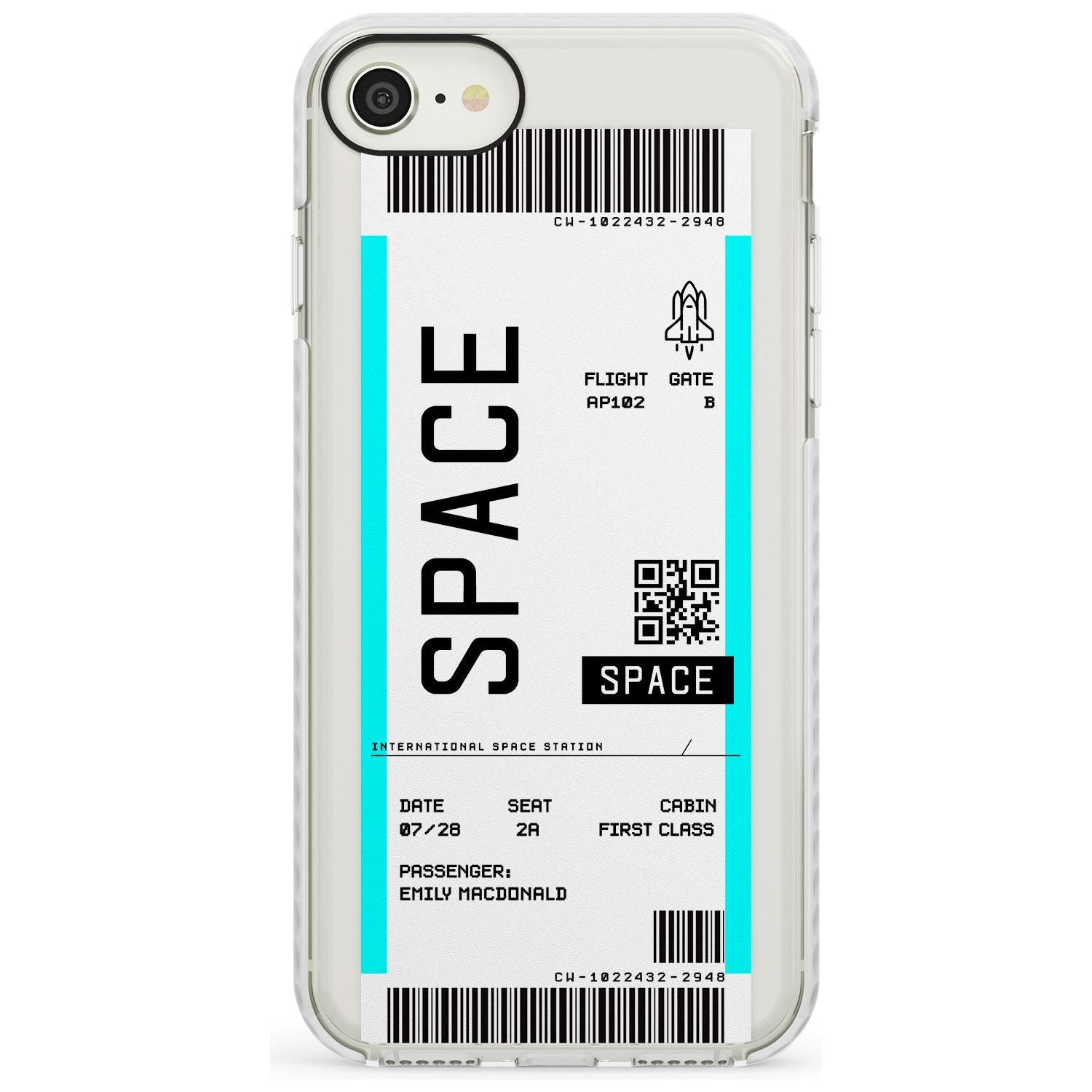 Space Custom Space Travel Ticket iPhone Case Impact Case Custom Phone Case - Case Warehouse