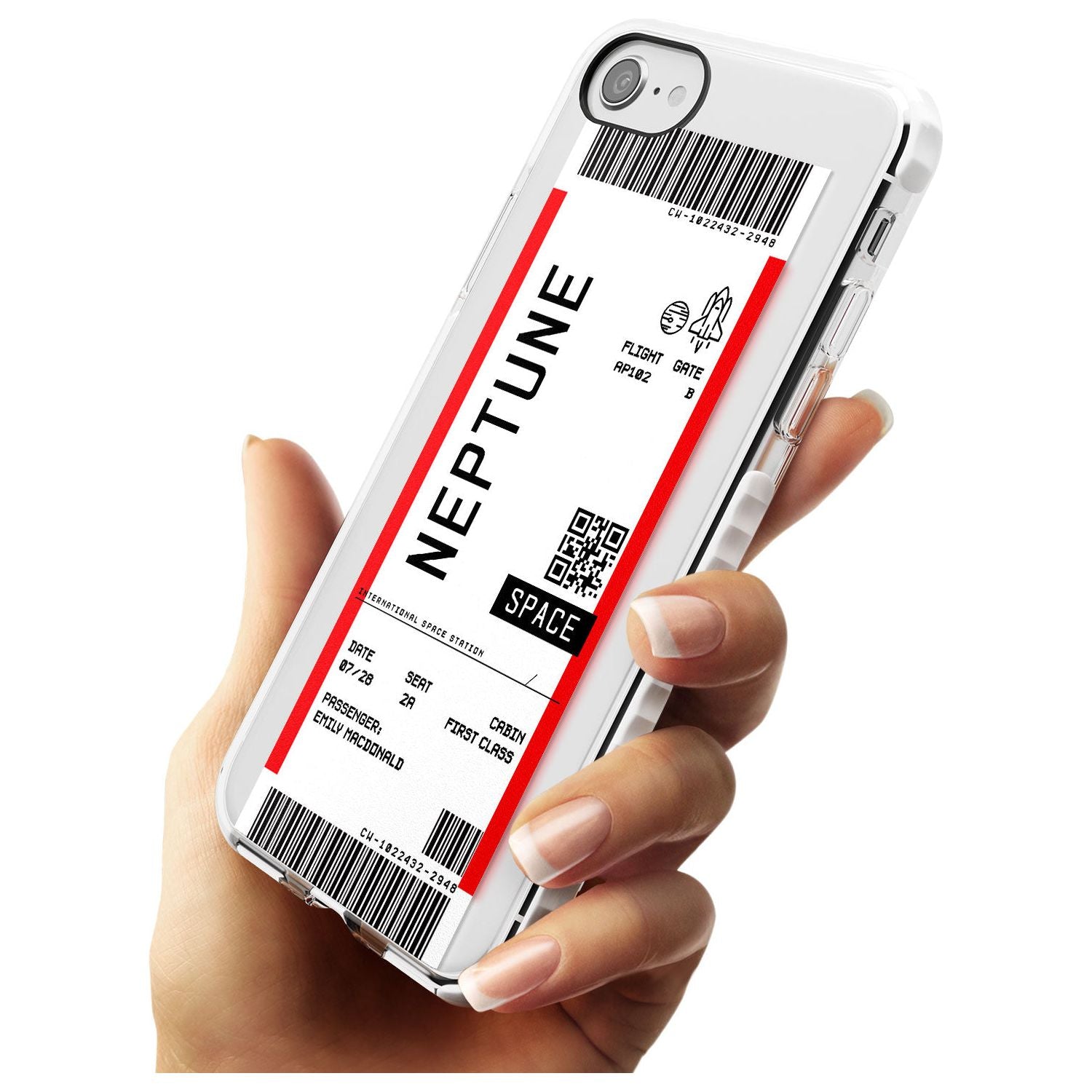 Neptune Space Travel Ticket iPhone Case Custom Phone Case - Case Warehouse
