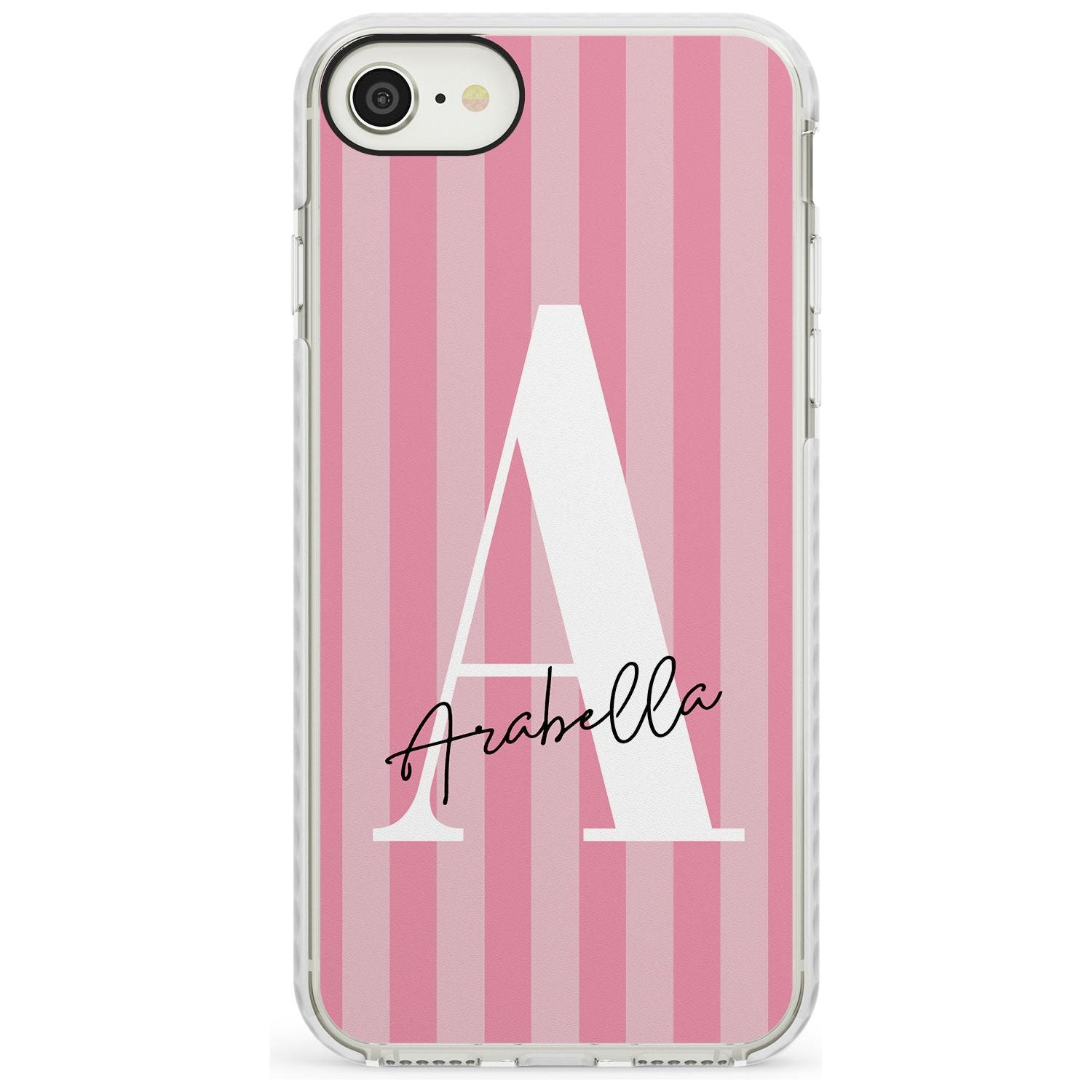 Pink on Pink Stripes iPhone Case Impact Case Custom Phone Case - Case Warehouse