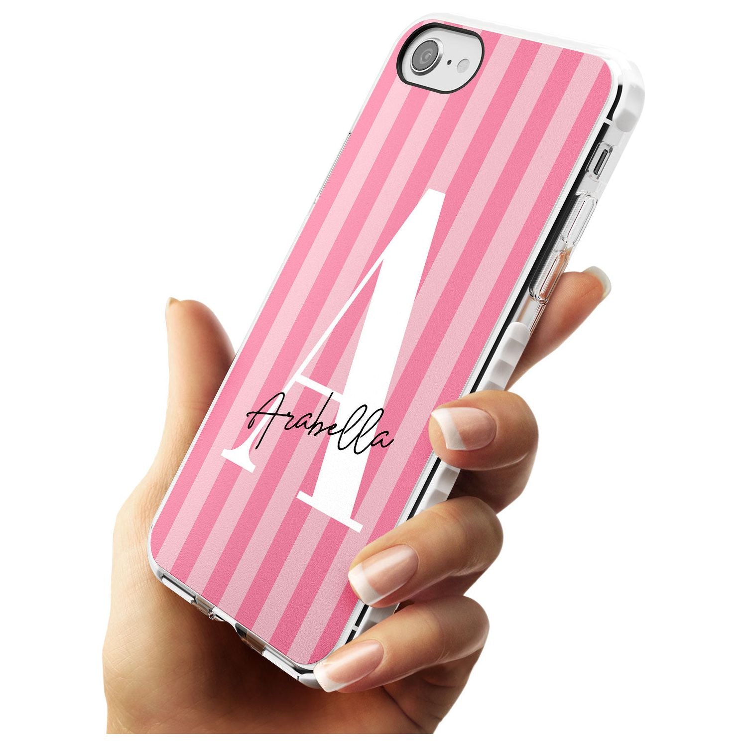 Pink on Pink Stripes iPhone Case Custom Phone Case - Case Warehouse