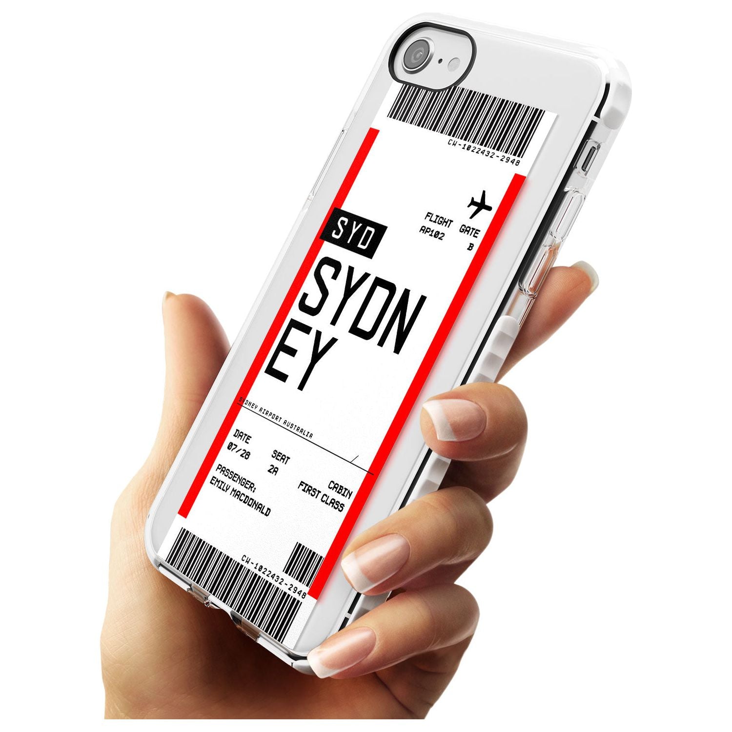 Sydney Boarding Pass iPhone Case Custom Phone Case - Case Warehouse