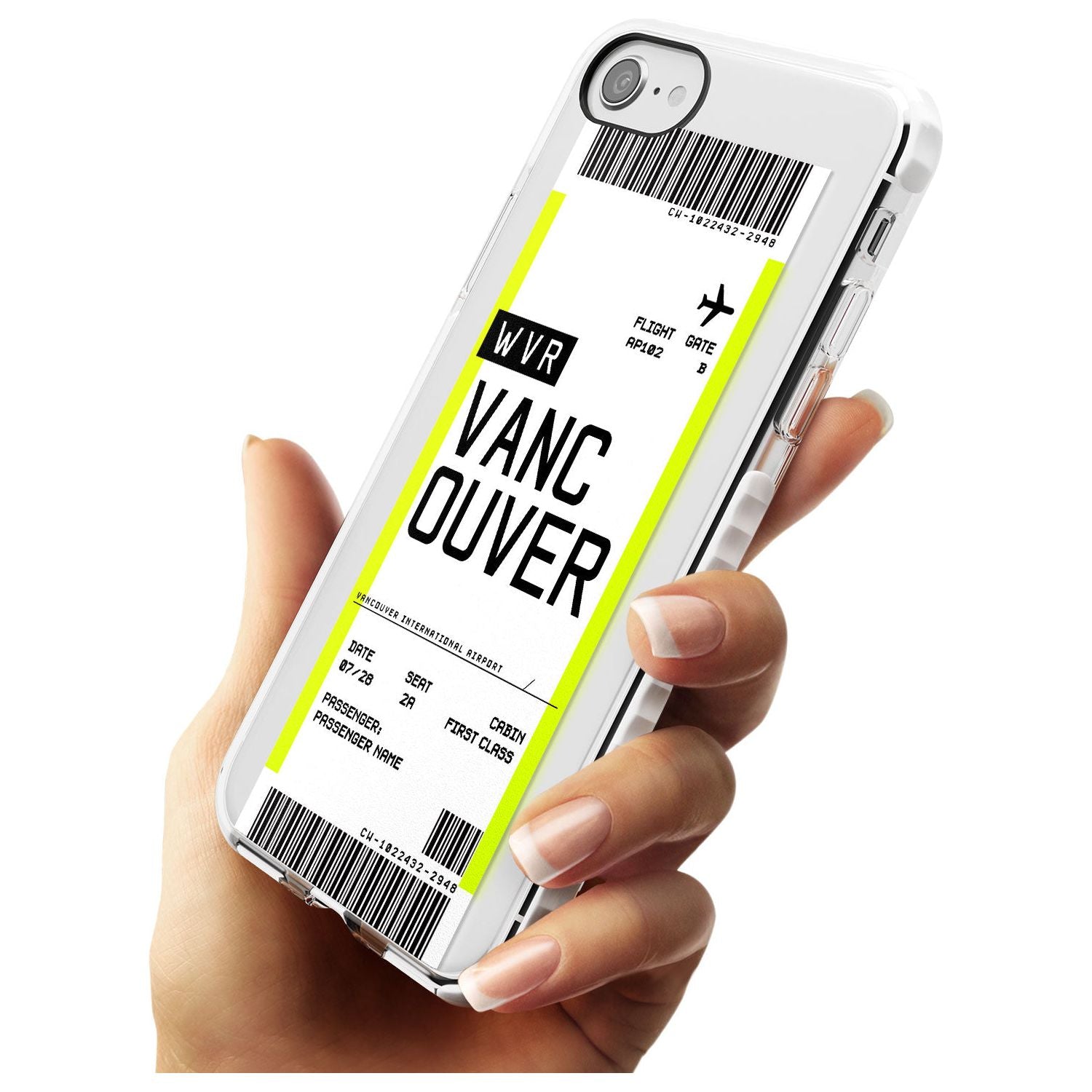 Vancouver Boarding Pass iPhone Case Custom Phone Case - Case Warehouse