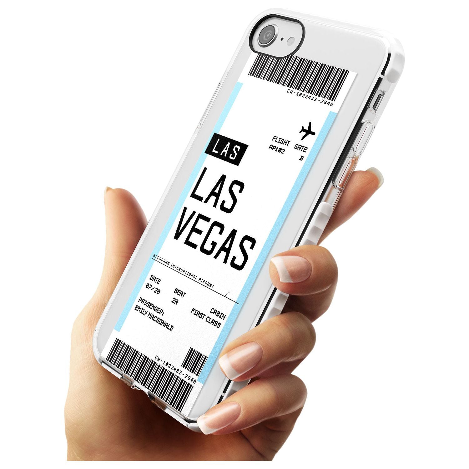 Las Vegas Boarding Pass iPhone Case Custom Phone Case - Case Warehouse