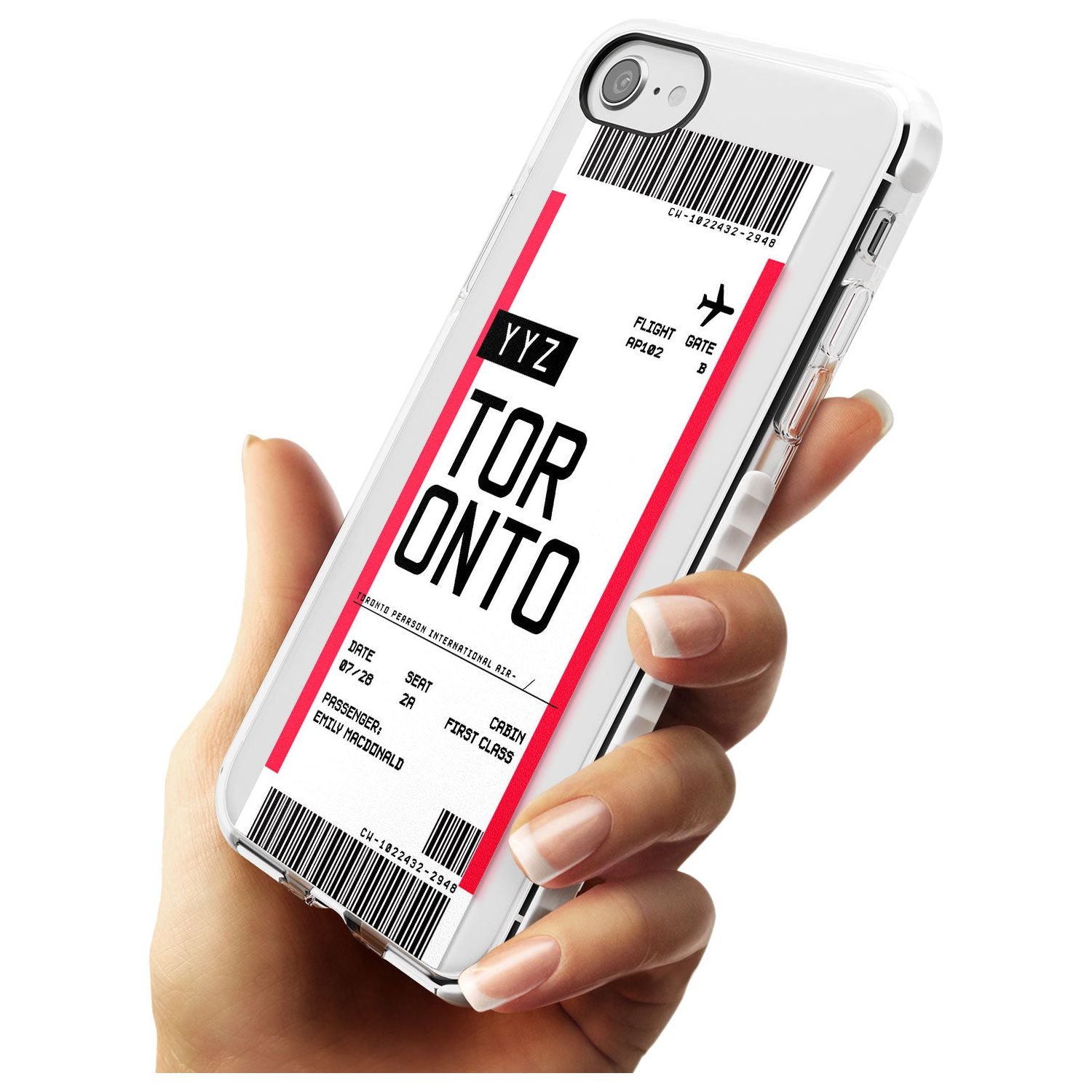 Toronto Boarding Pass iPhone Case Custom Phone Case - Case Warehouse
