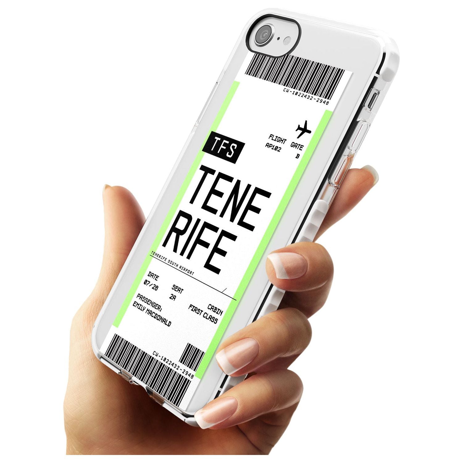 Tenerife Boarding Pass iPhone Case Custom Phone Case - Case Warehouse
