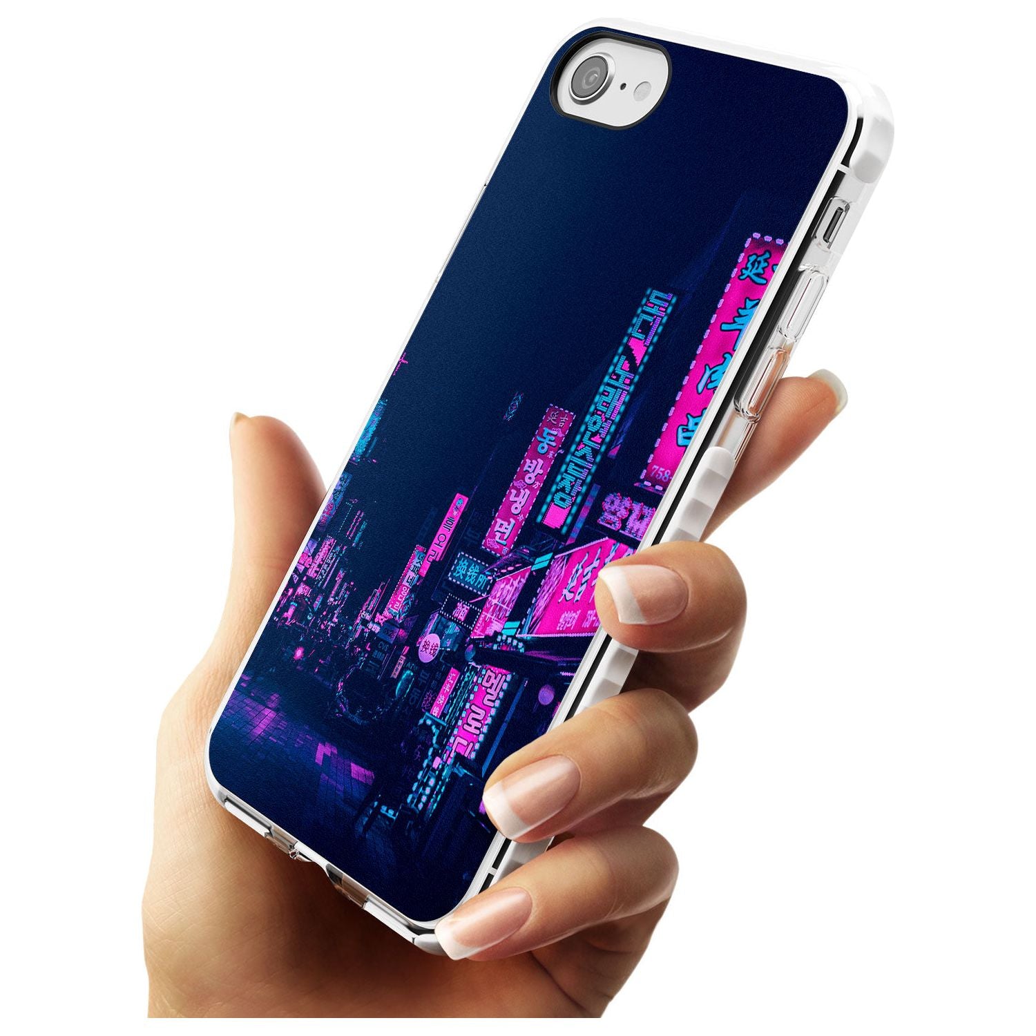 Pink & Turquoise - Neon Cities iPhone Case Phone Case - Case Warehouse