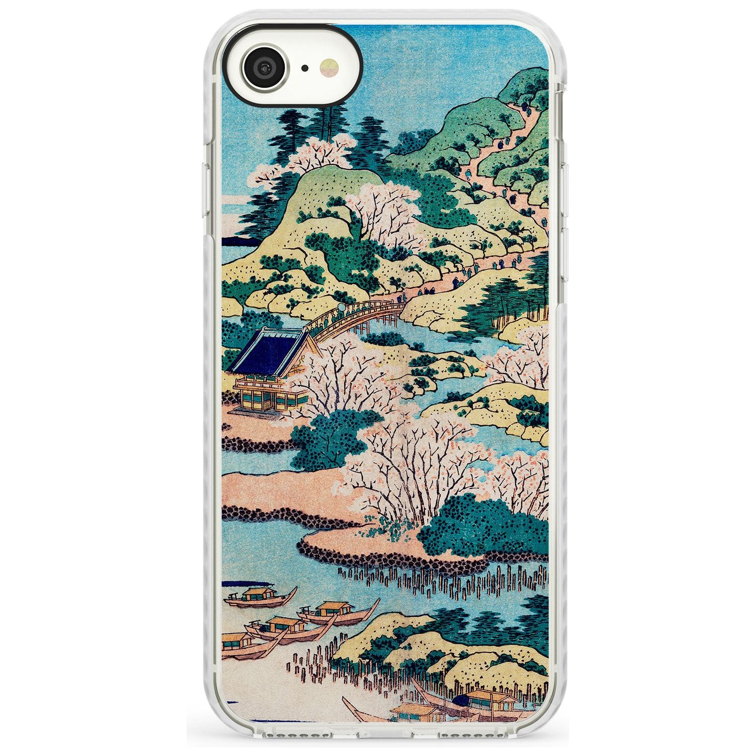 Coastal Community by Katsushika Hokusai Slim TPU Phone Case for iPhone SE 8 7 Plus