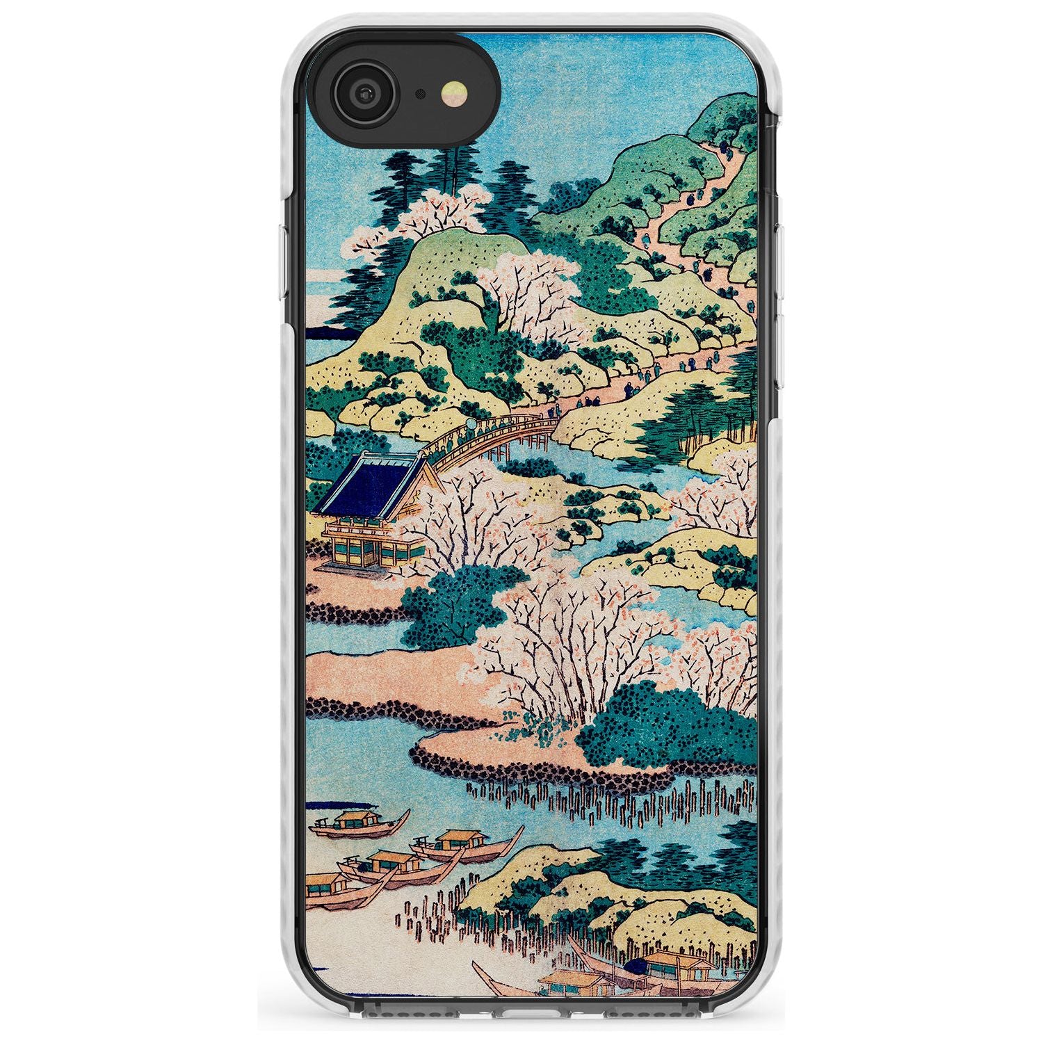 Coastal Community by Katsushika Hokusai Slim TPU Phone Case for iPhone SE 8 7 Plus