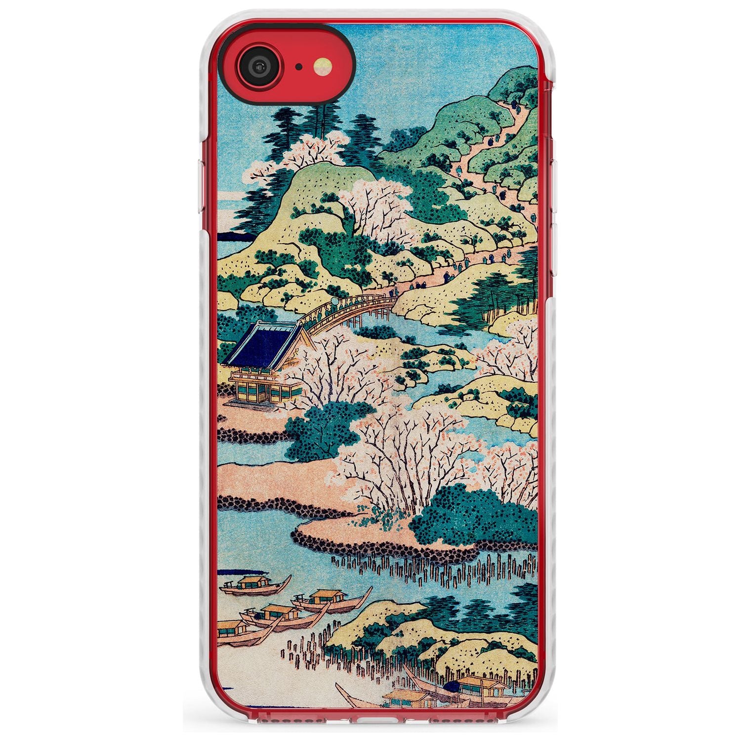 Coastal Community by Katsushika Hokusai Slim TPU Phone Case for iPhone SE 8 7 Plus