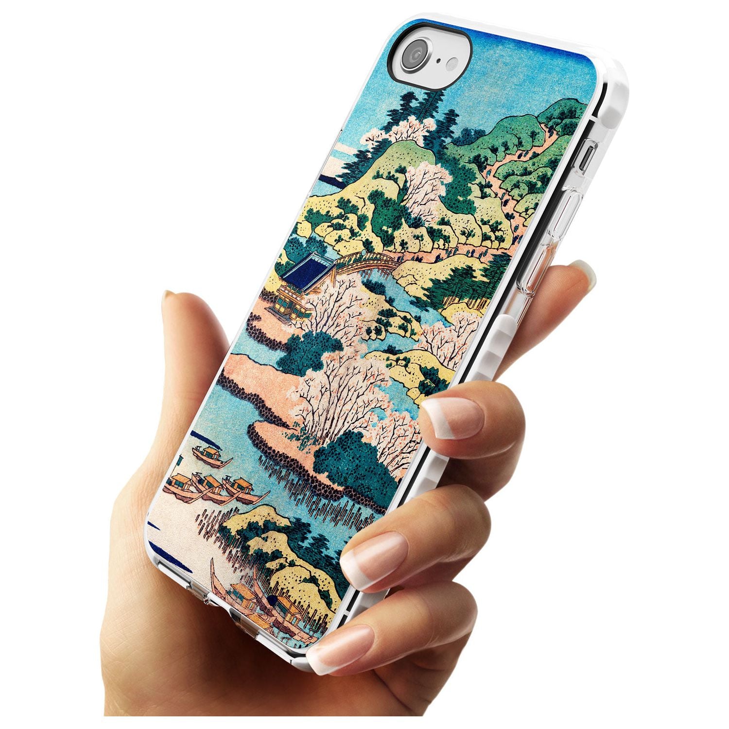 Coastal Community by Katsushika Hokusai Slim TPU Phone Case for iPhone SE 8 7 Plus