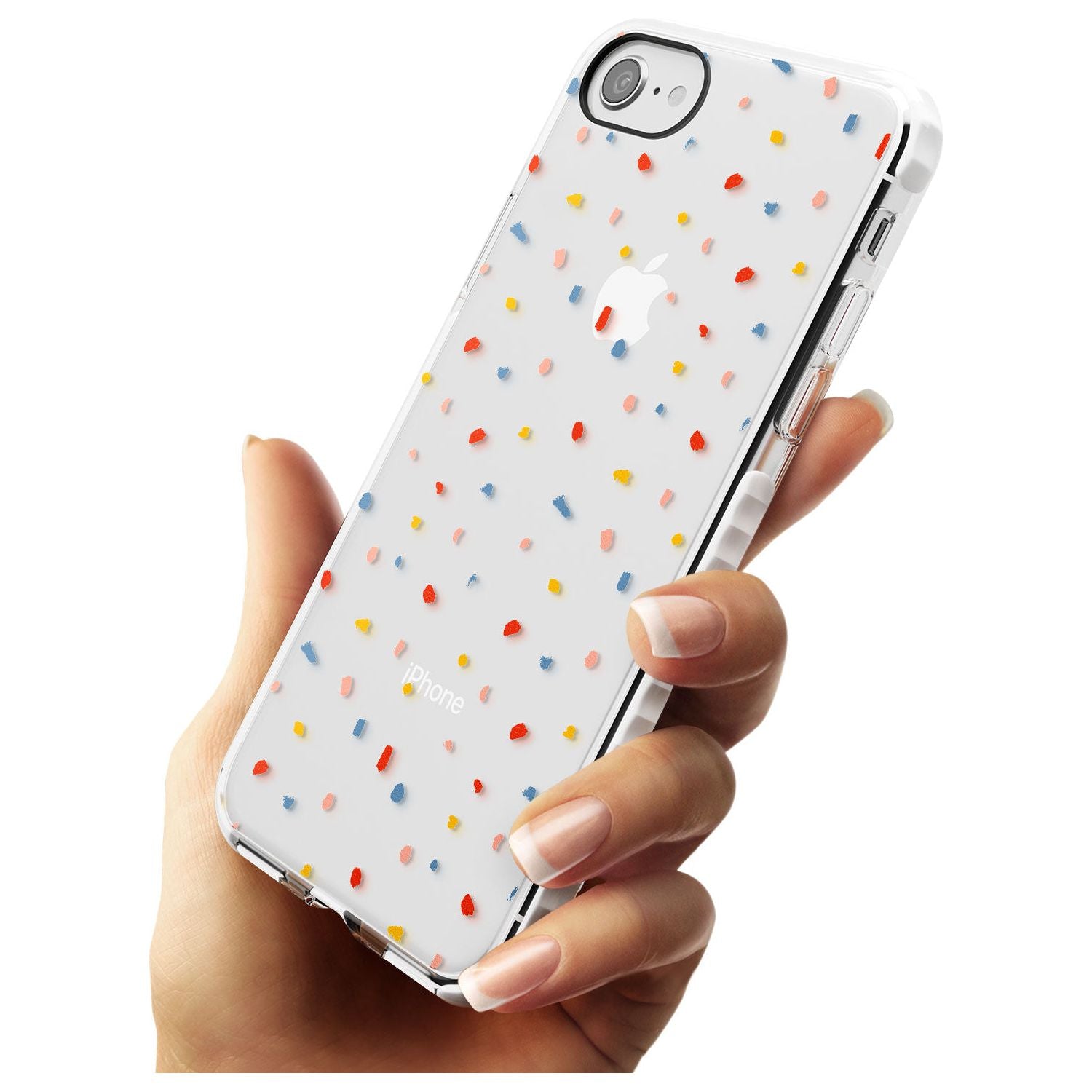 Small Confetti Print Clear iPhone Case Phone Case - Case Warehouse