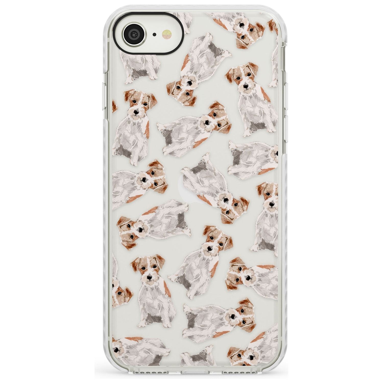 Wirehaired Jack Russell Watercolour Dog Pattern Impact Phone Case for iPhone SE 8 7 Plus