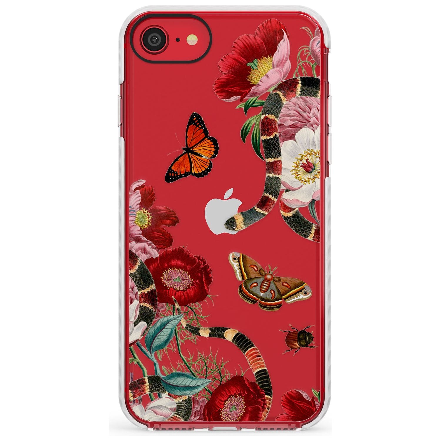 Botanical Snake Slim TPU Phone Case for iPhone SE 8 7 Plus