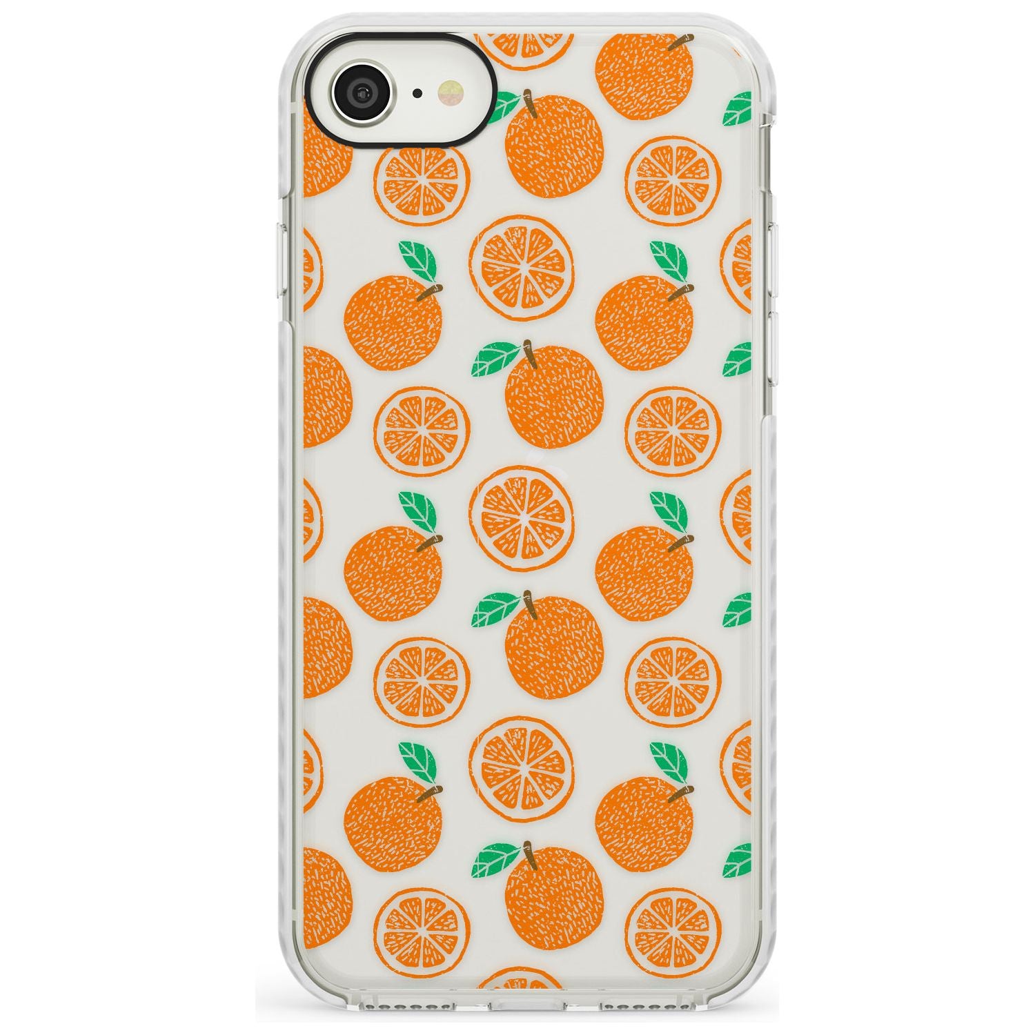 Orange Pattern iPhone Case Impact Case Phone Case - Case Warehouse