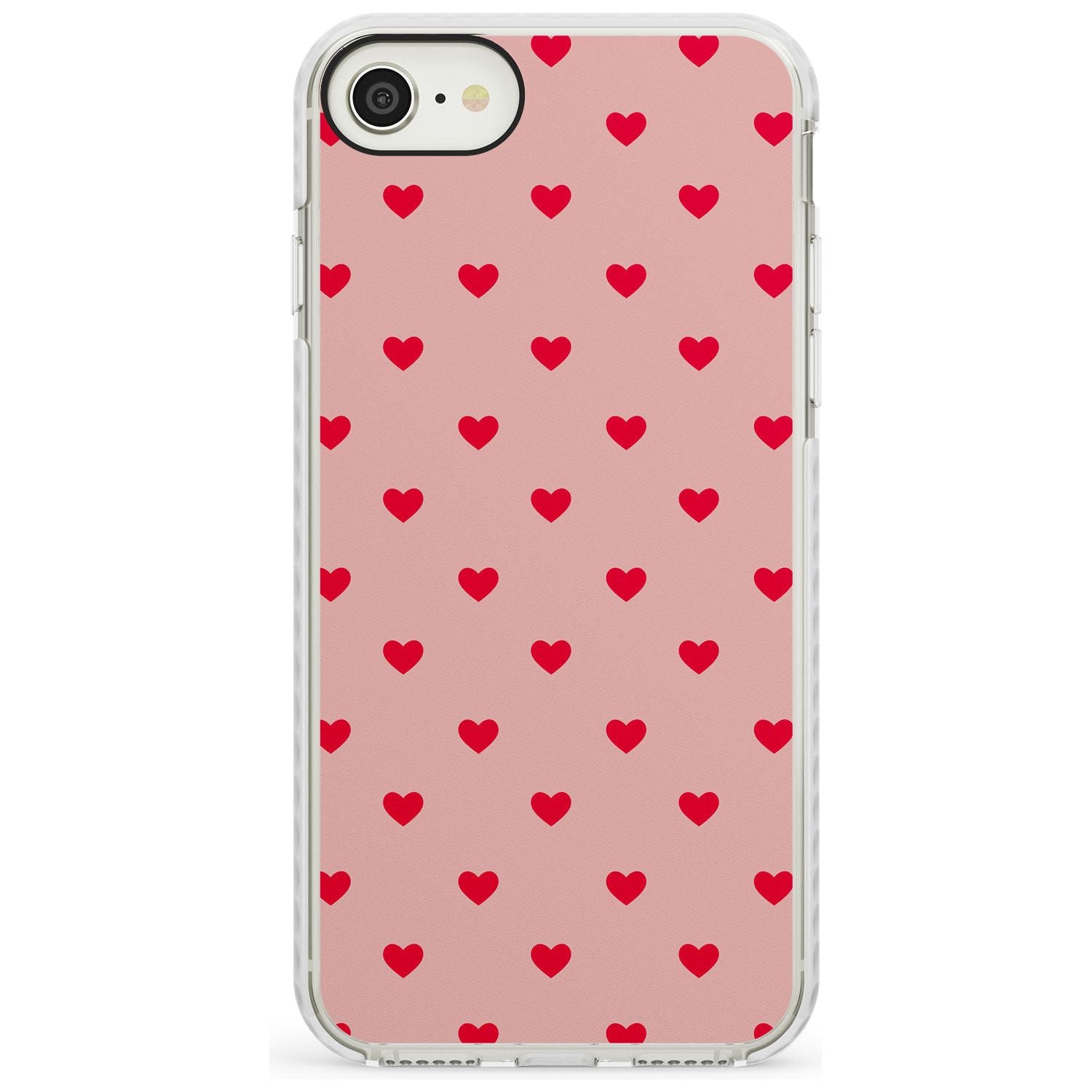 Small Heart Pattern: Red & Pink