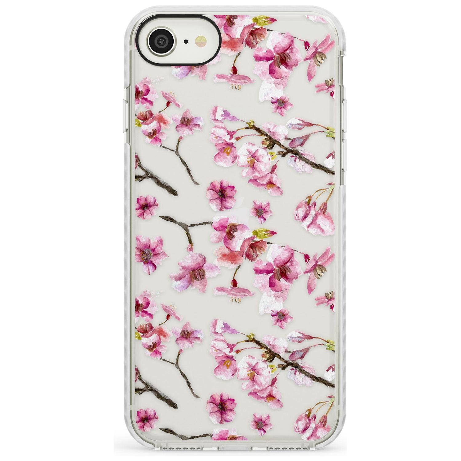 Sakura Watercolour iPhone Case Impact Case Phone Case - Case Warehouse