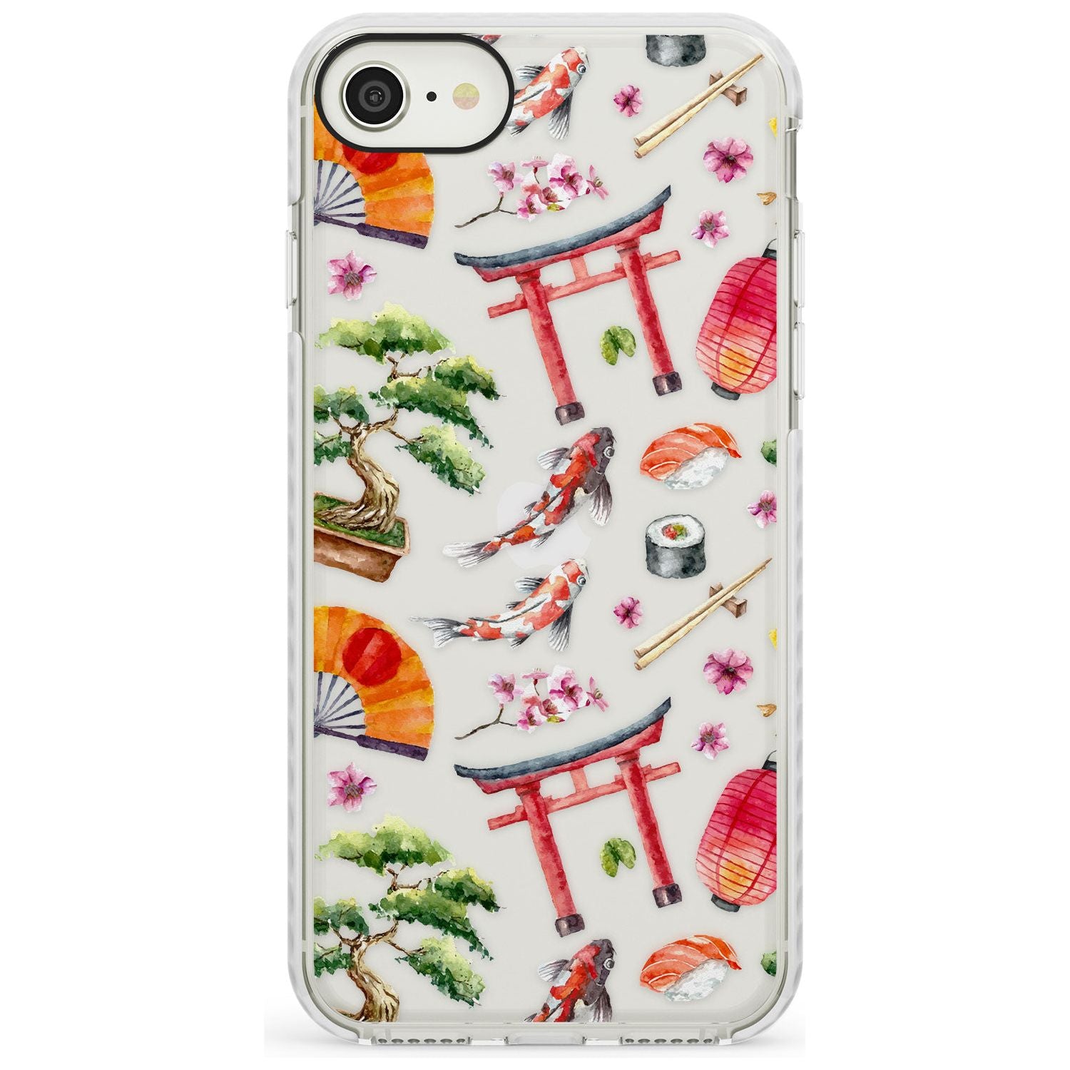Mixed Japanese Watercolour Pattern iPhone Case Impact Case Phone Case - Case Warehouse