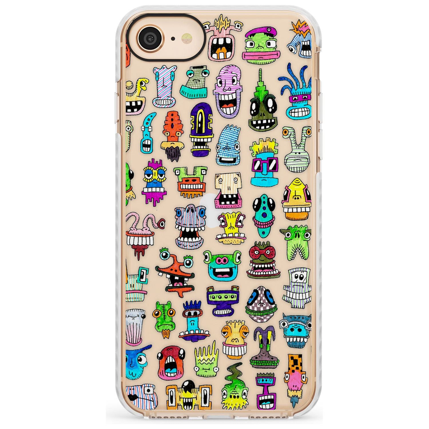 Familiar Faces Impact Phone Case for iPhone SE 8 7 Plus