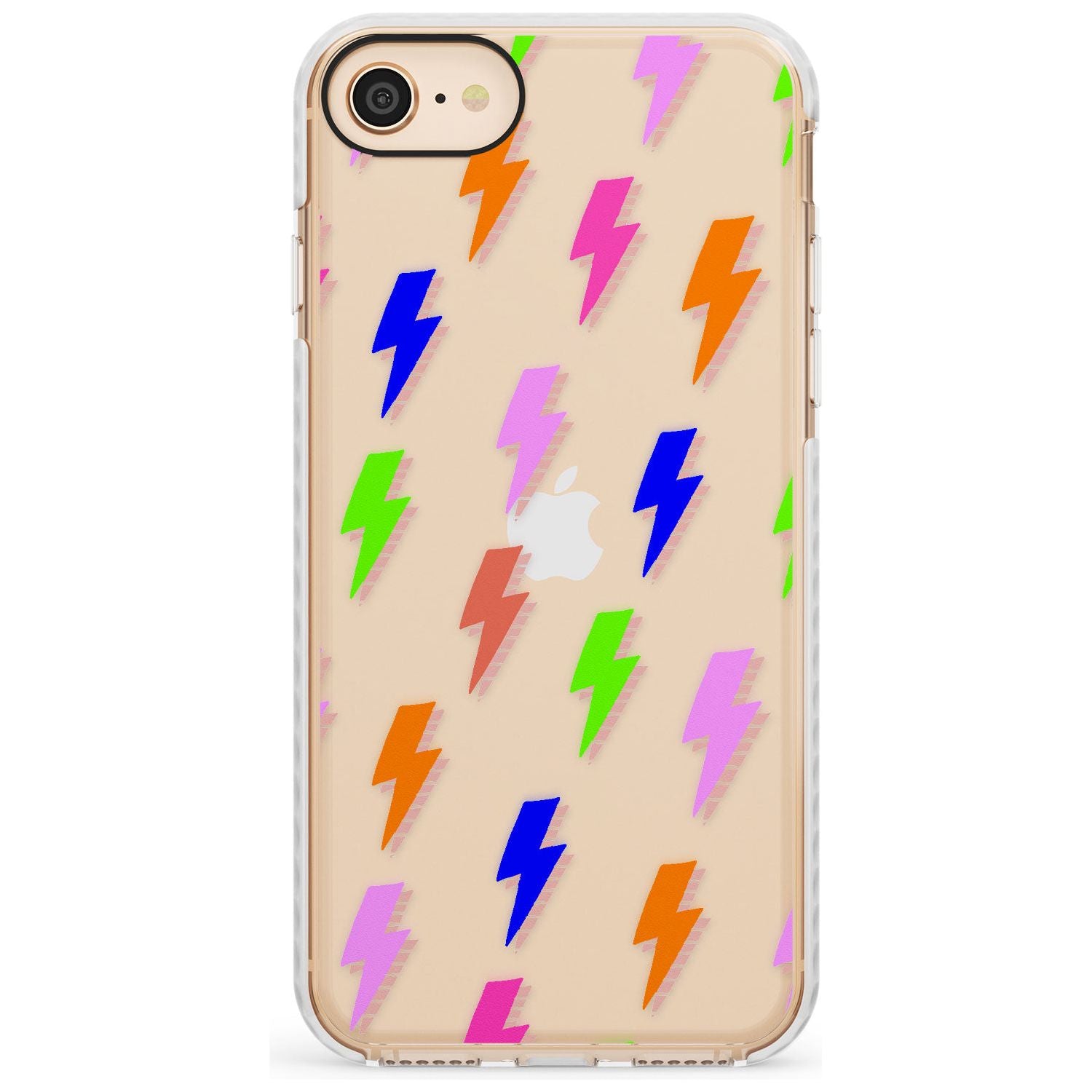 Rainbow Pop Lightning Slim TPU Phone Case for iPhone SE 8 7 Plus