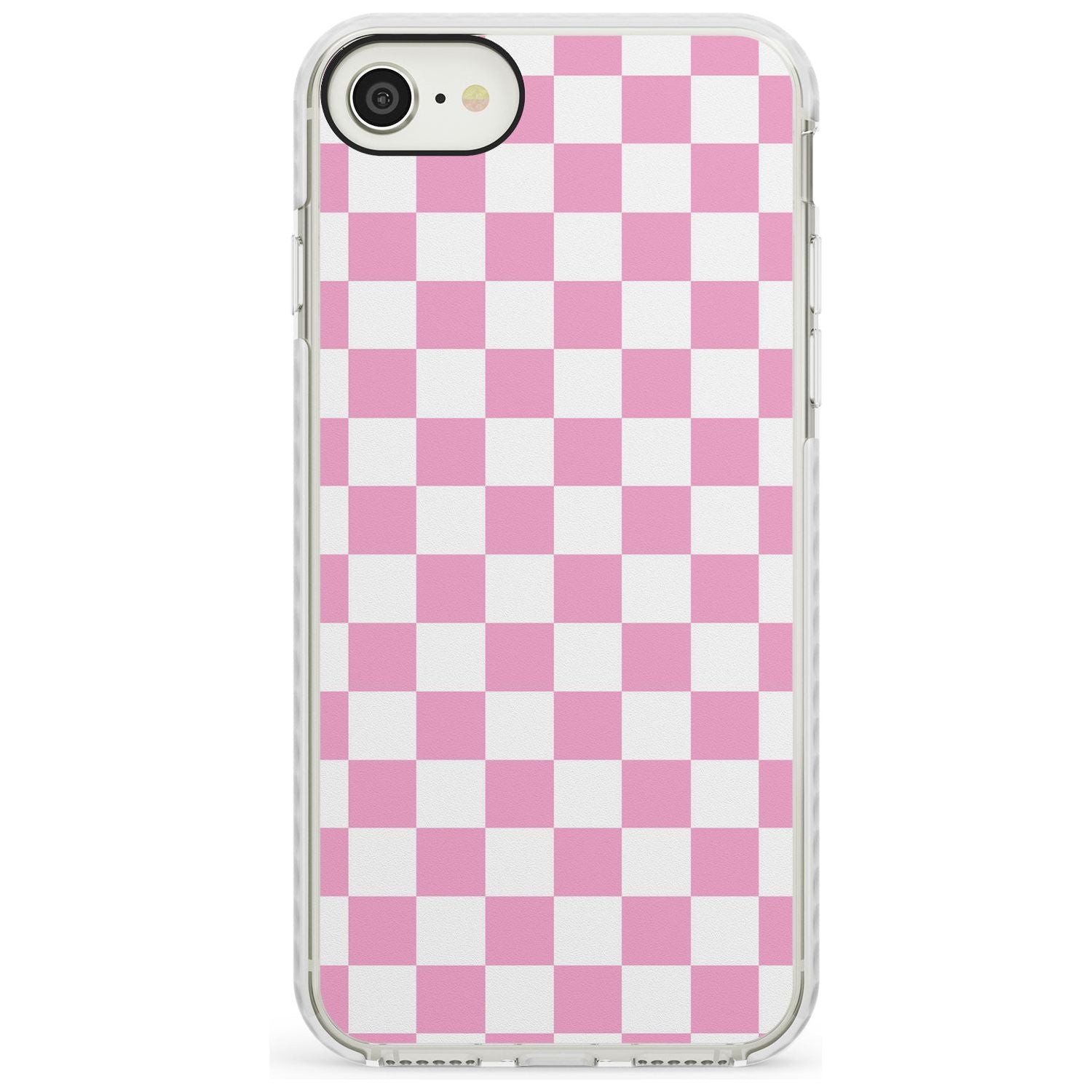 Pink Checkered iPhone Case Impact Case Phone Case - Case Warehouse
