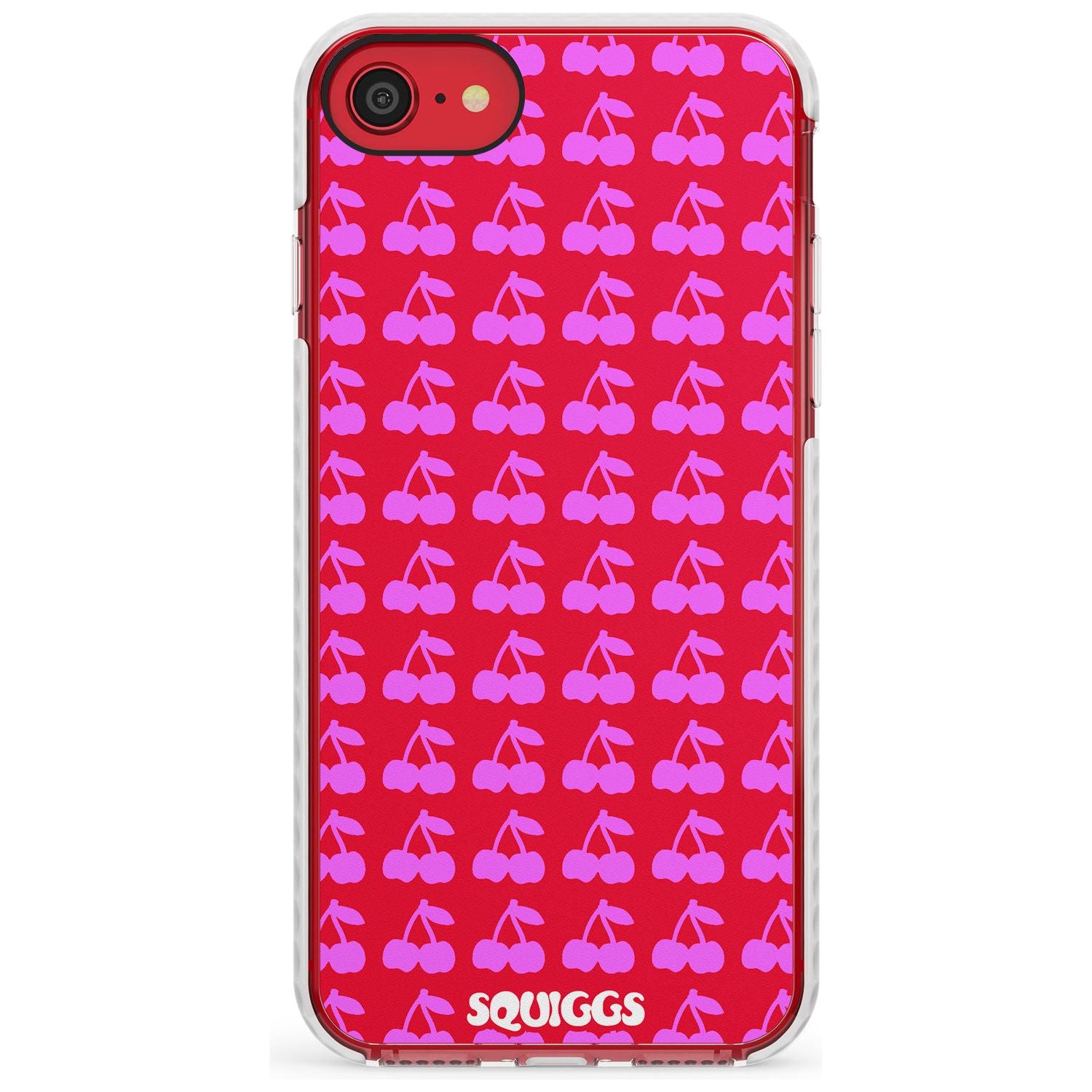 Red Cherries Slim TPU Phone Case for iPhone SE 8 7 Plus