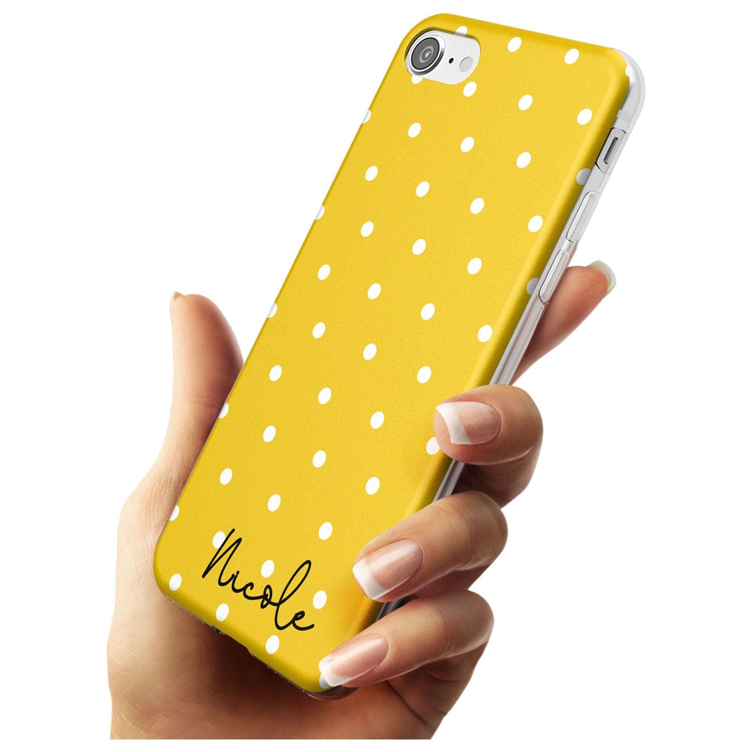 Custom Yellow Polka Dot iPhone Case Custom Phone Case - Case Warehouse
