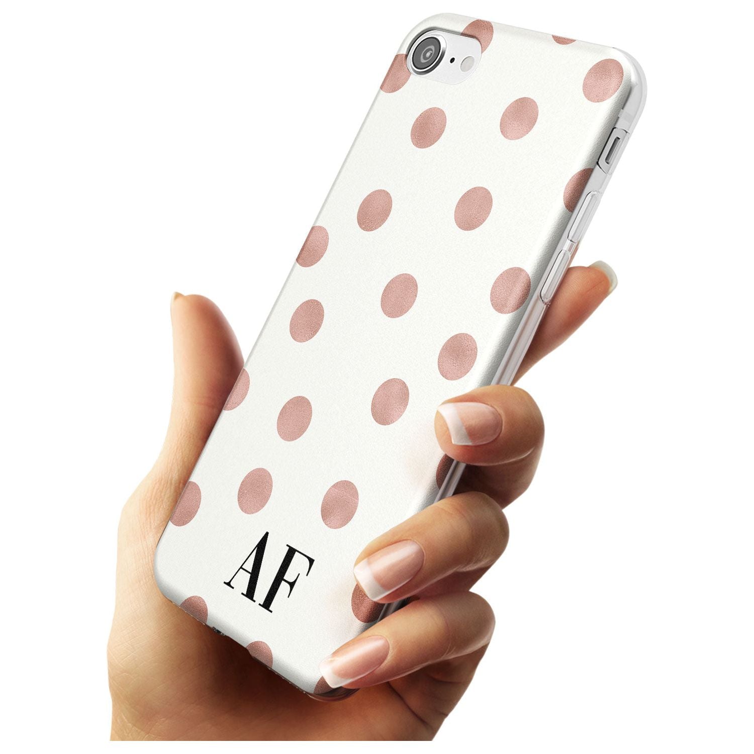 Initials & Dots iPhone Case Custom Phone Case - Case Warehouse