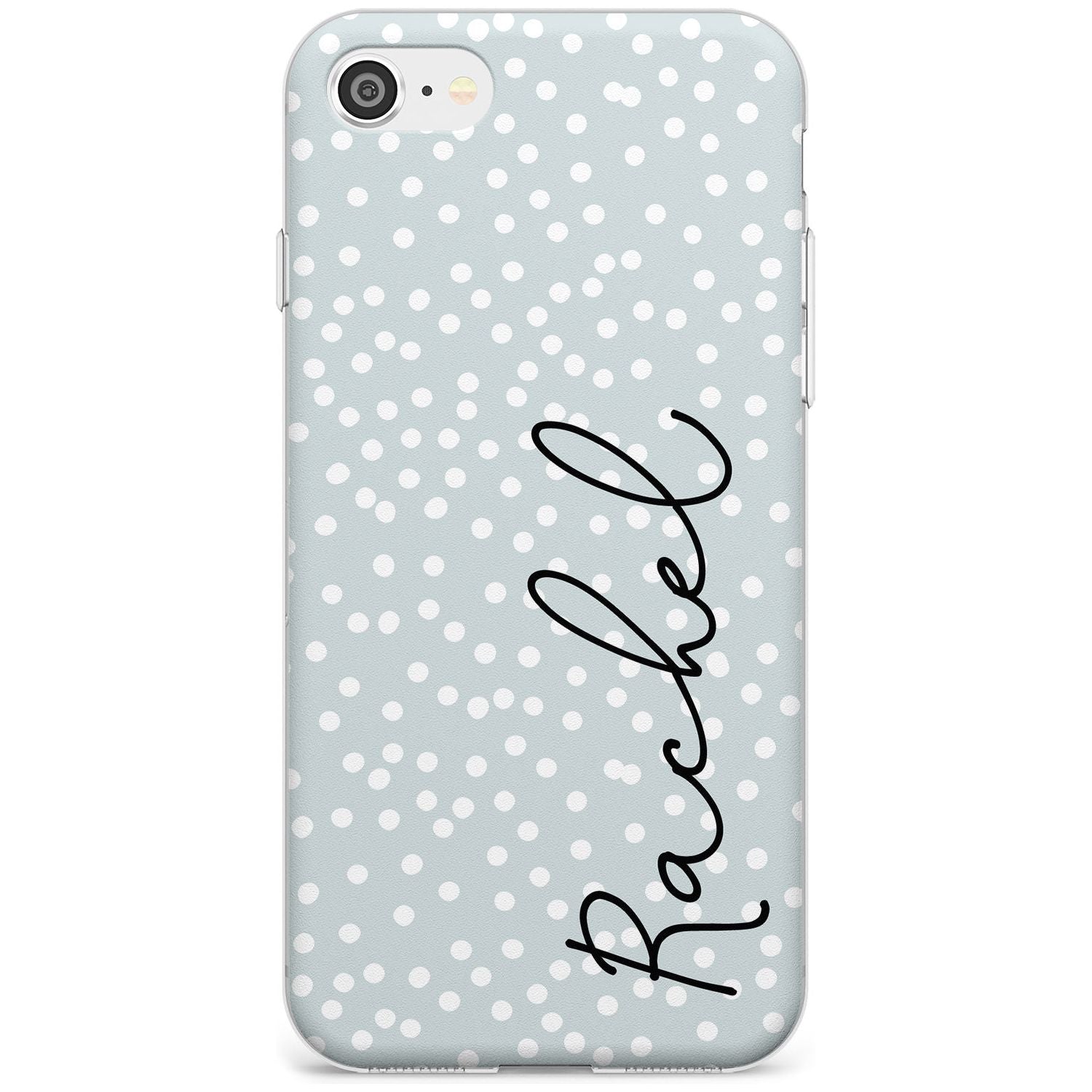 Vertical Cursive & Dots iPhone Case Slim Case Custom Phone Case - Case Warehouse
