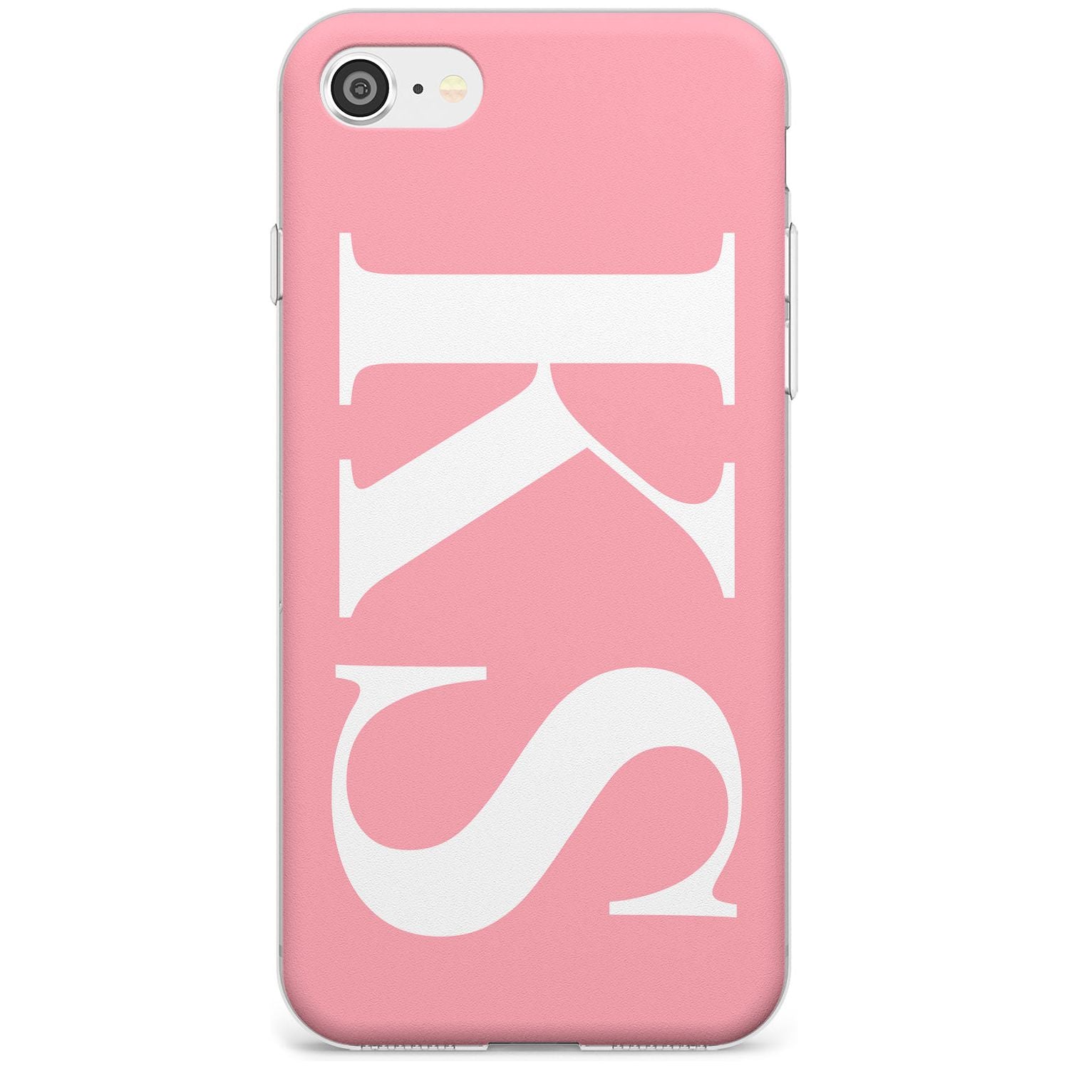 White & Pink Personalised Letters iPhone Case Slim Case Custom Phone Case - Case Warehouse