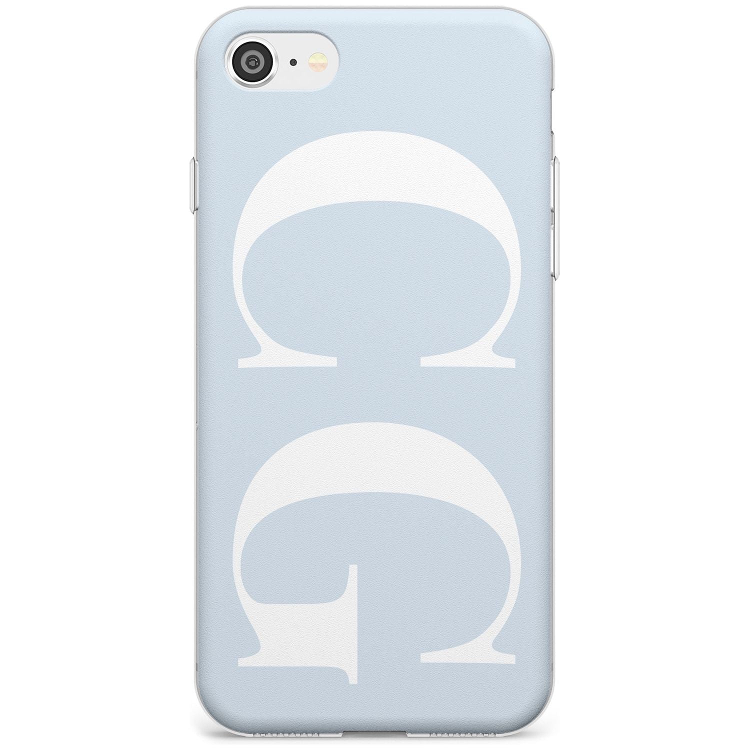 White & Blue Personalised iPhone Case Slim Case Custom Phone Case - Case Warehouse