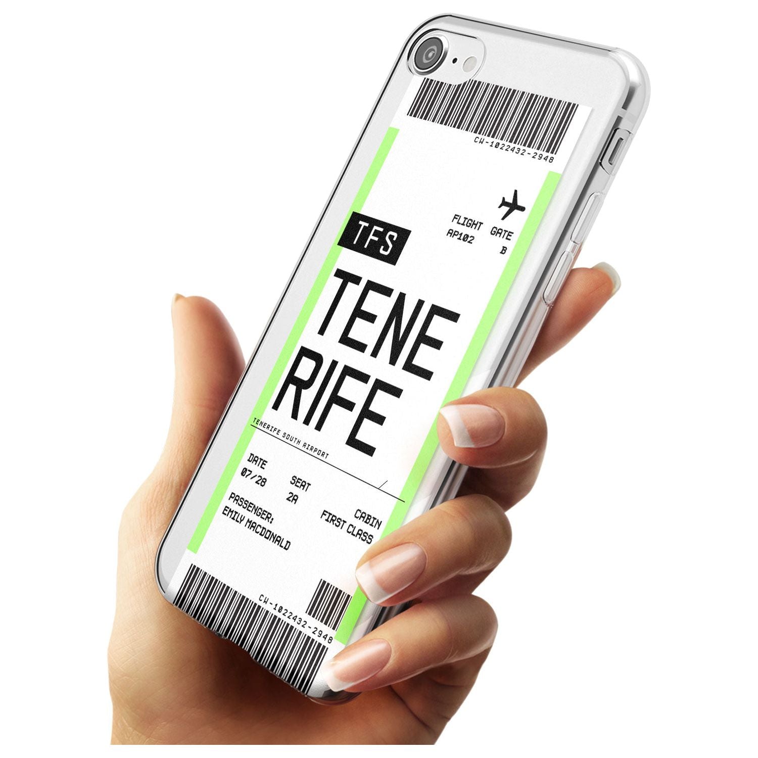 Tenerife Boarding Pass iPhone Case Custom Phone Case - Case Warehouse