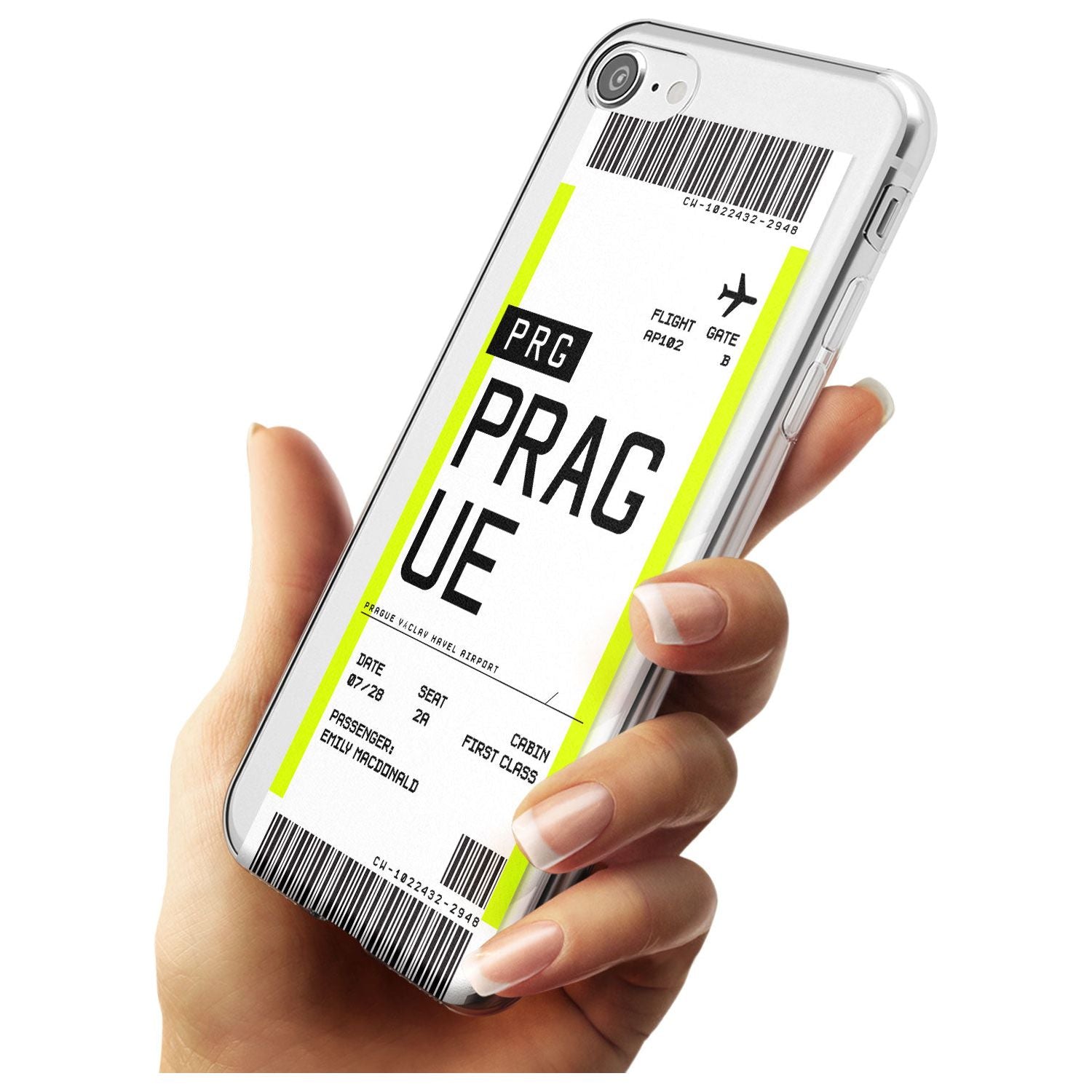 Prague Boarding Pass Custom Phone Case - Case Warehouse