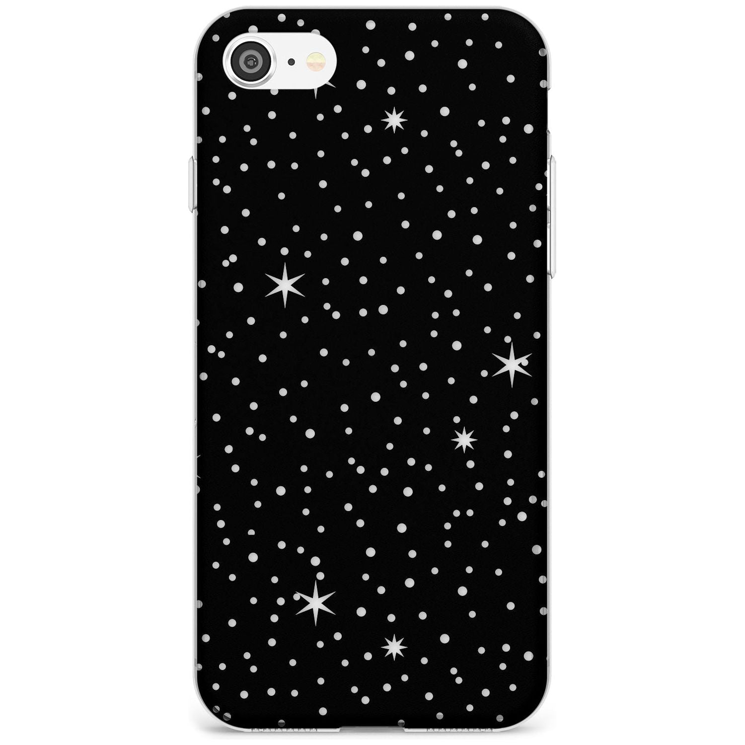 Celestial Cut-Out Stars Phone Case iPhone 7/8 / Clear Case,iPhone SE / Clear Case Blanc Space