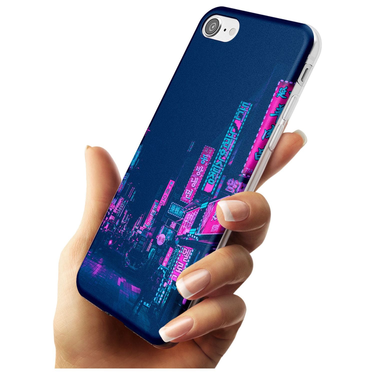 Pink & Turquoise - Neon Cities iPhone Case Phone Case - Case Warehouse