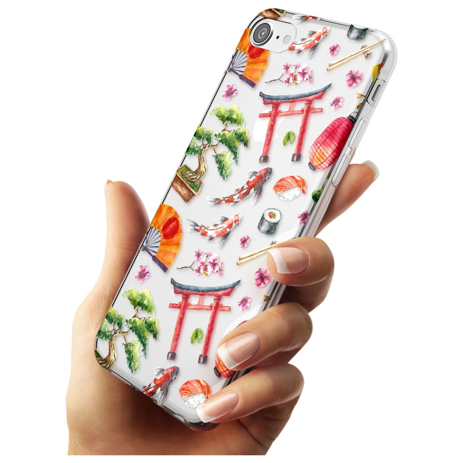 Mixed Japanese Watercolour Pattern iPhone Case Phone Case - Case Warehouse