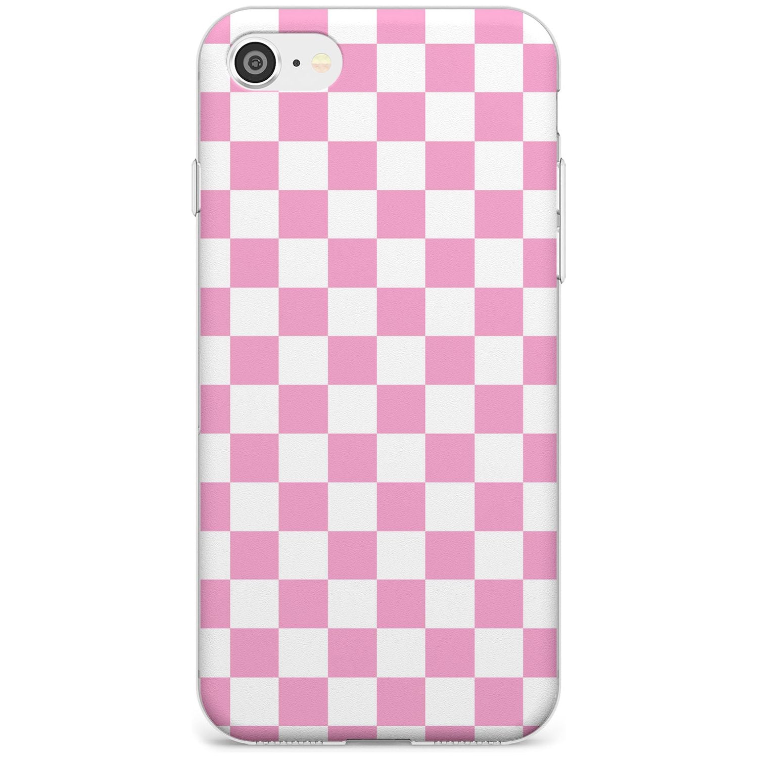 Pink Checkered iPhone Case Slim Case Phone Case - Case Warehouse