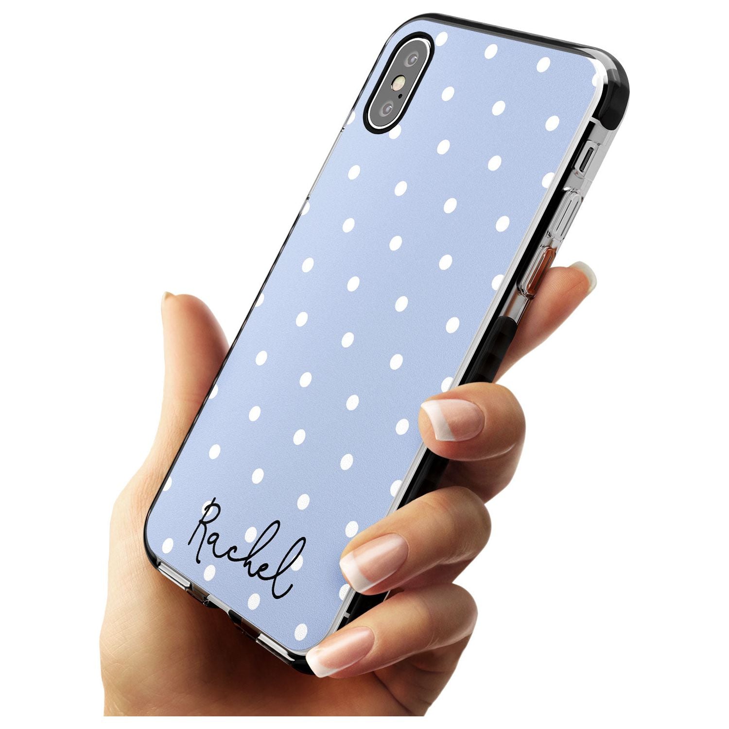 Simple Light Blue Dots iPhone Case Custom Phone Case - Case Warehouse