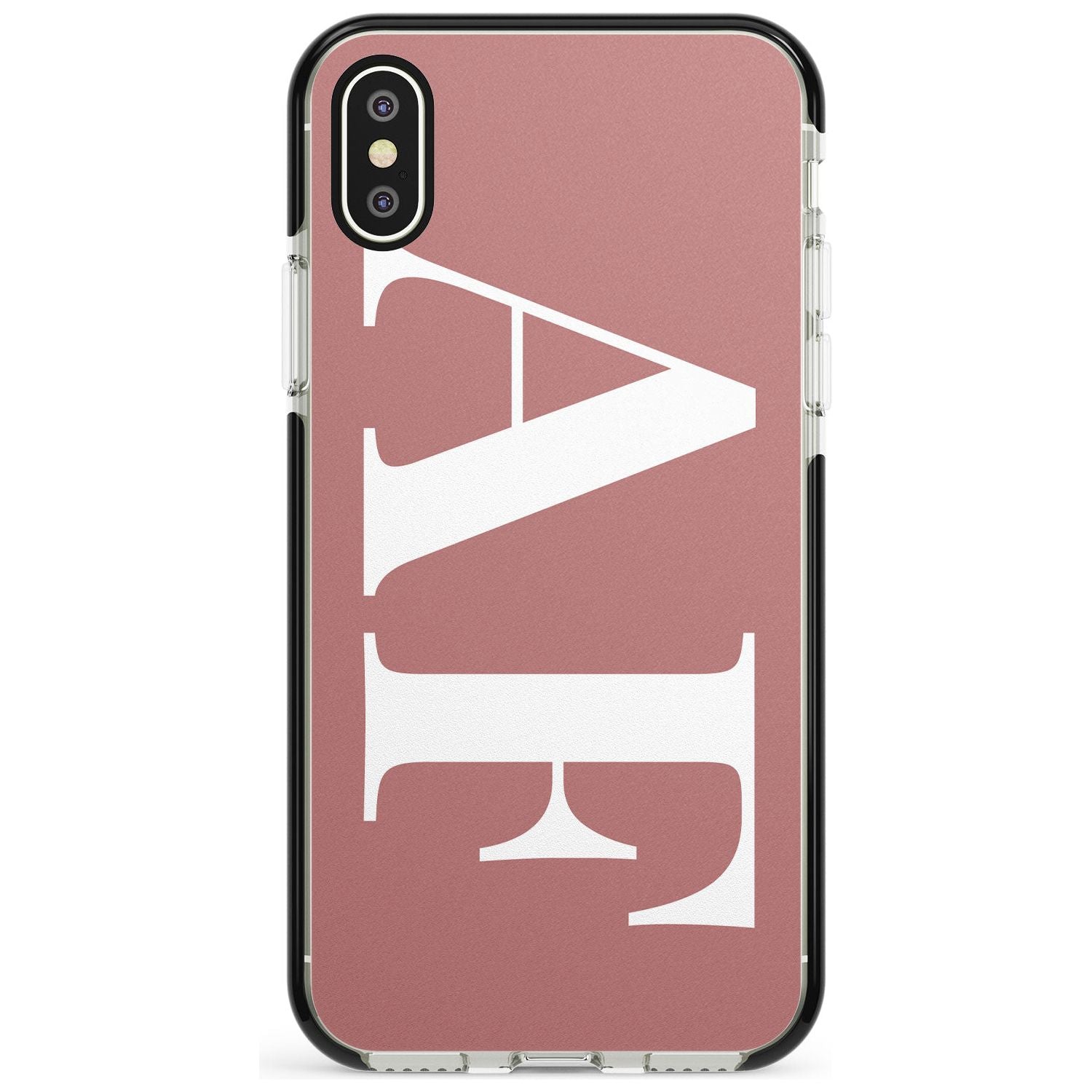 White & Rose Personalised iPhone Case Black Impact Custom Phone Case - Case Warehouse