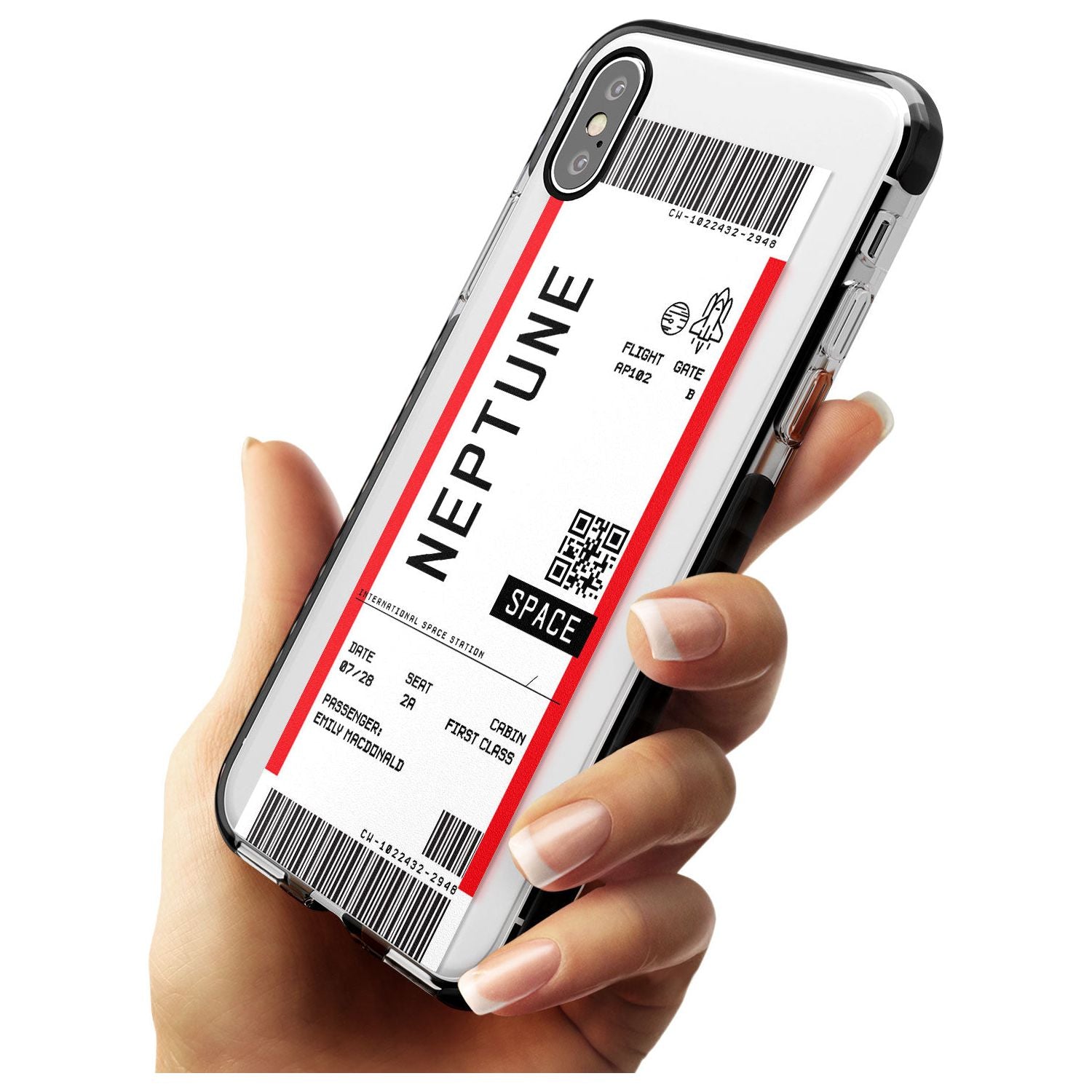 Neptune Space Travel Ticket iPhone Case Custom Phone Case - Case Warehouse