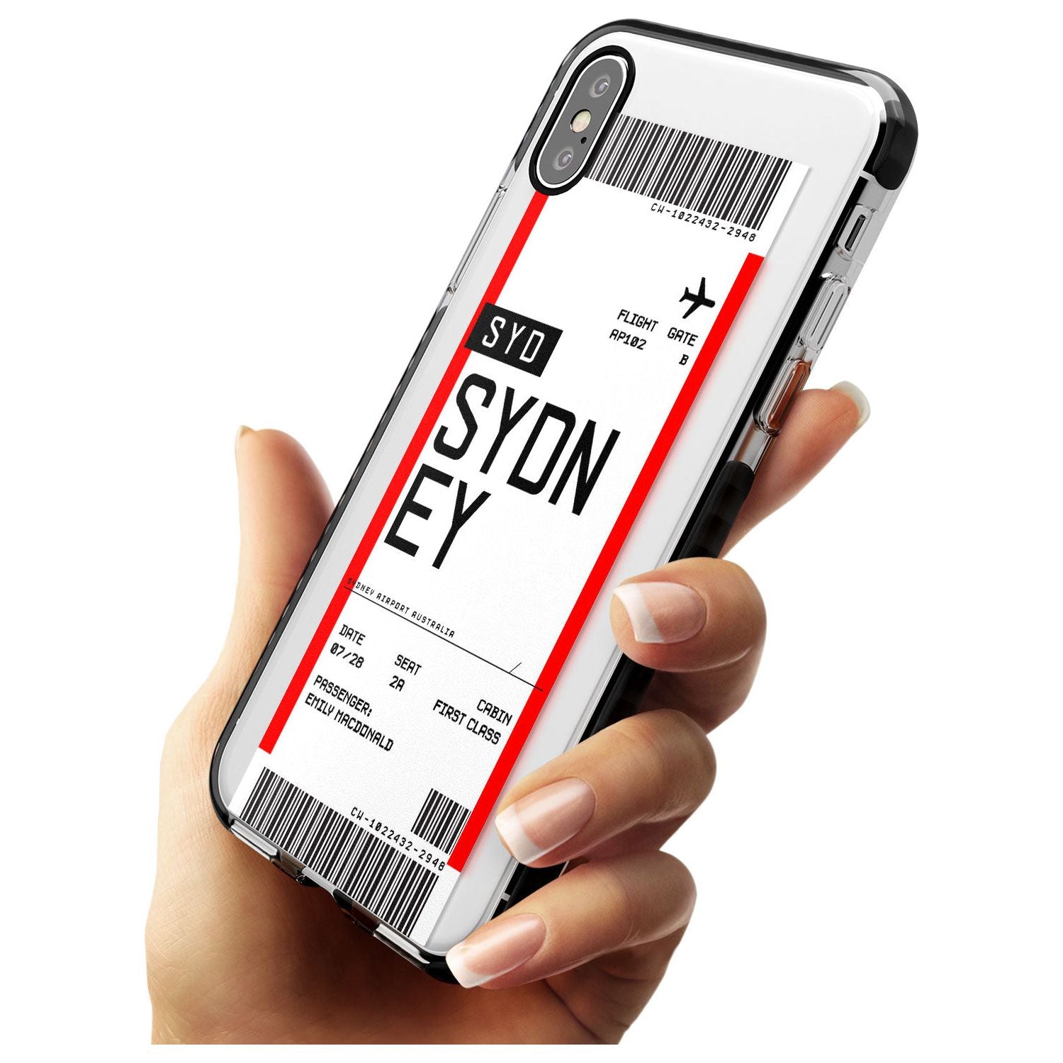 Sydney Boarding Pass iPhone Case Custom Phone Case - Case Warehouse