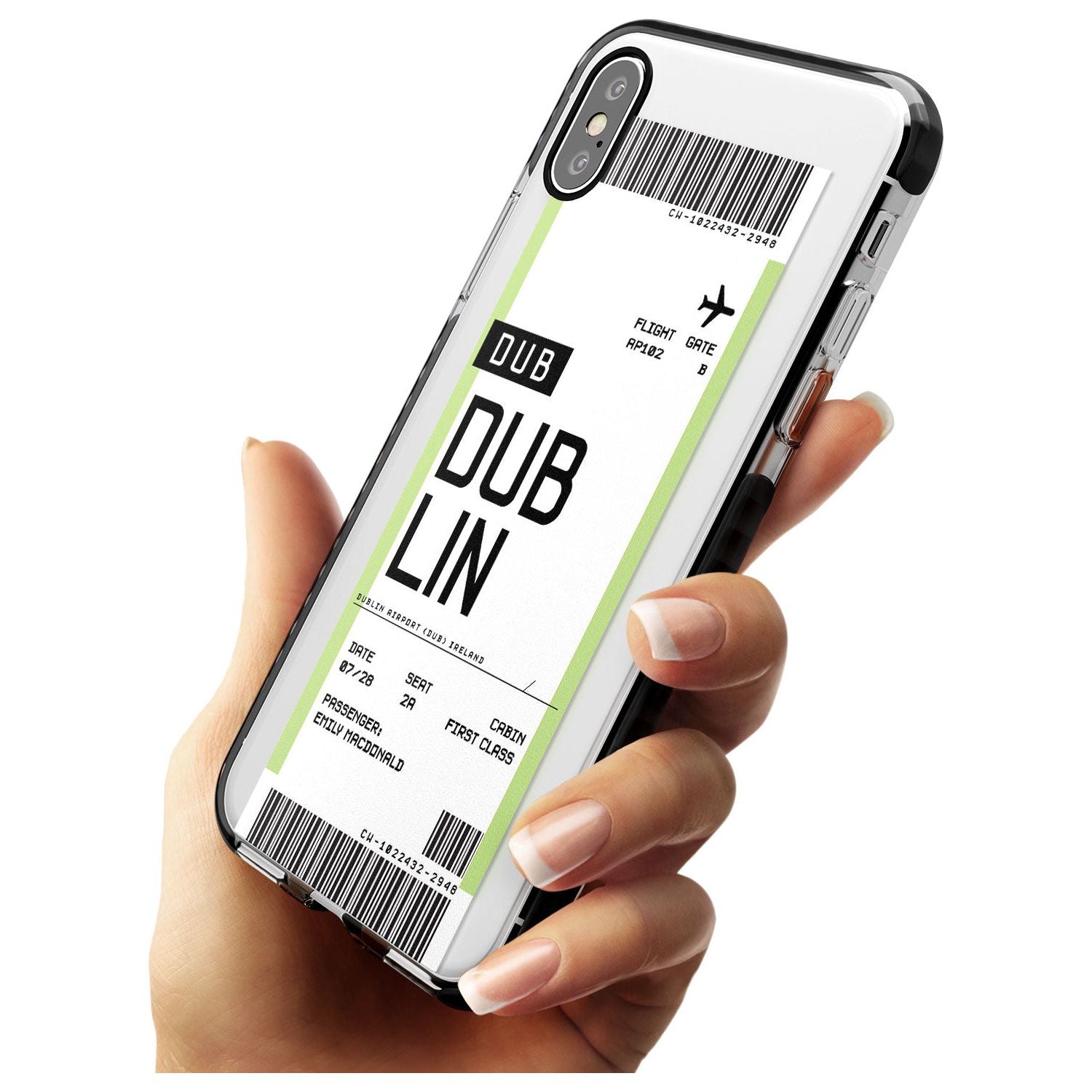 Dublin Boarding Pass iPhone Case Custom Phone Case - Case Warehouse