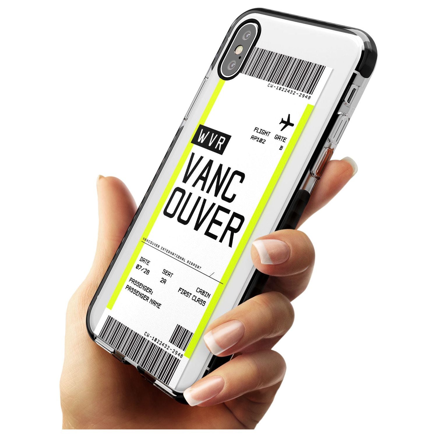 Vancouver Boarding Pass iPhone Case Custom Phone Case - Case Warehouse